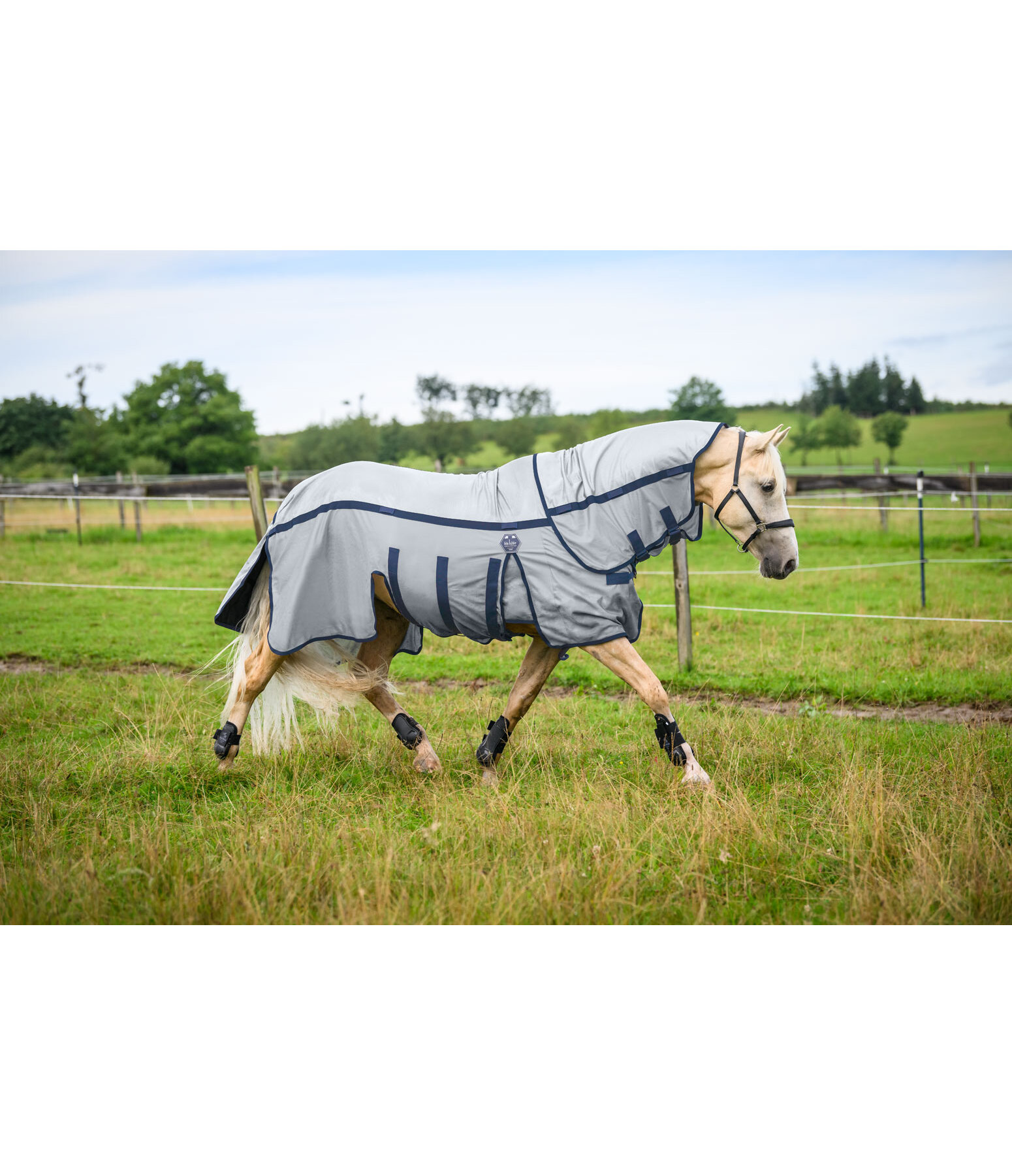 4-in-1 Full Neck Fly Rug All Weather II, with Removable Rain Cover