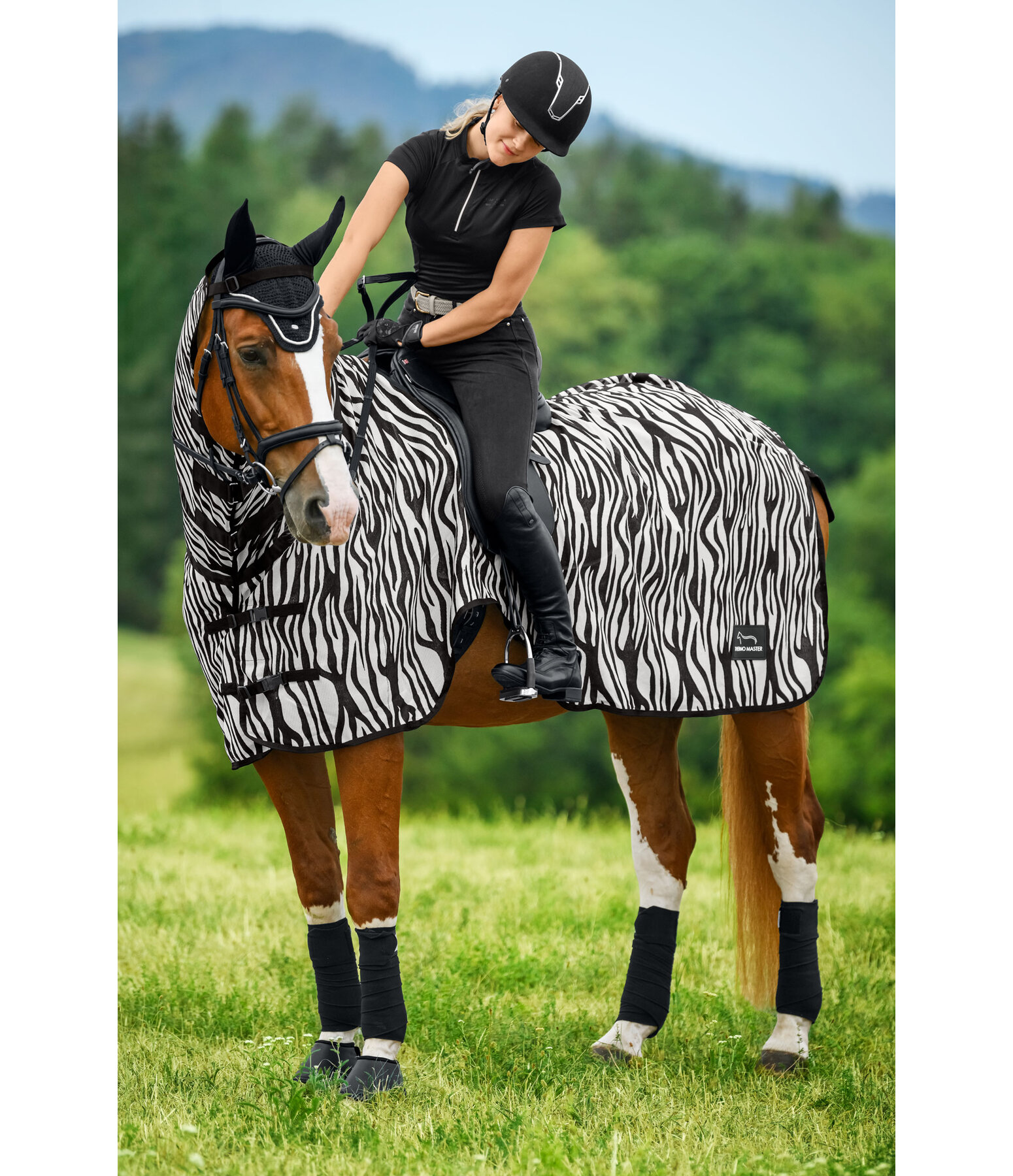 Zebra Exercise Fly Rug