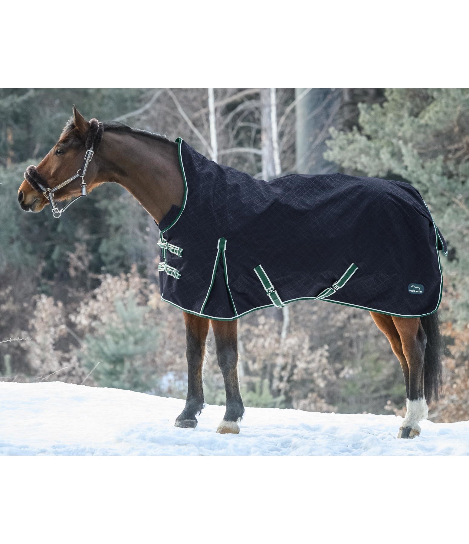 Turnout Rug High Neck Splashes with Fleece Lining Kramer Equestrian