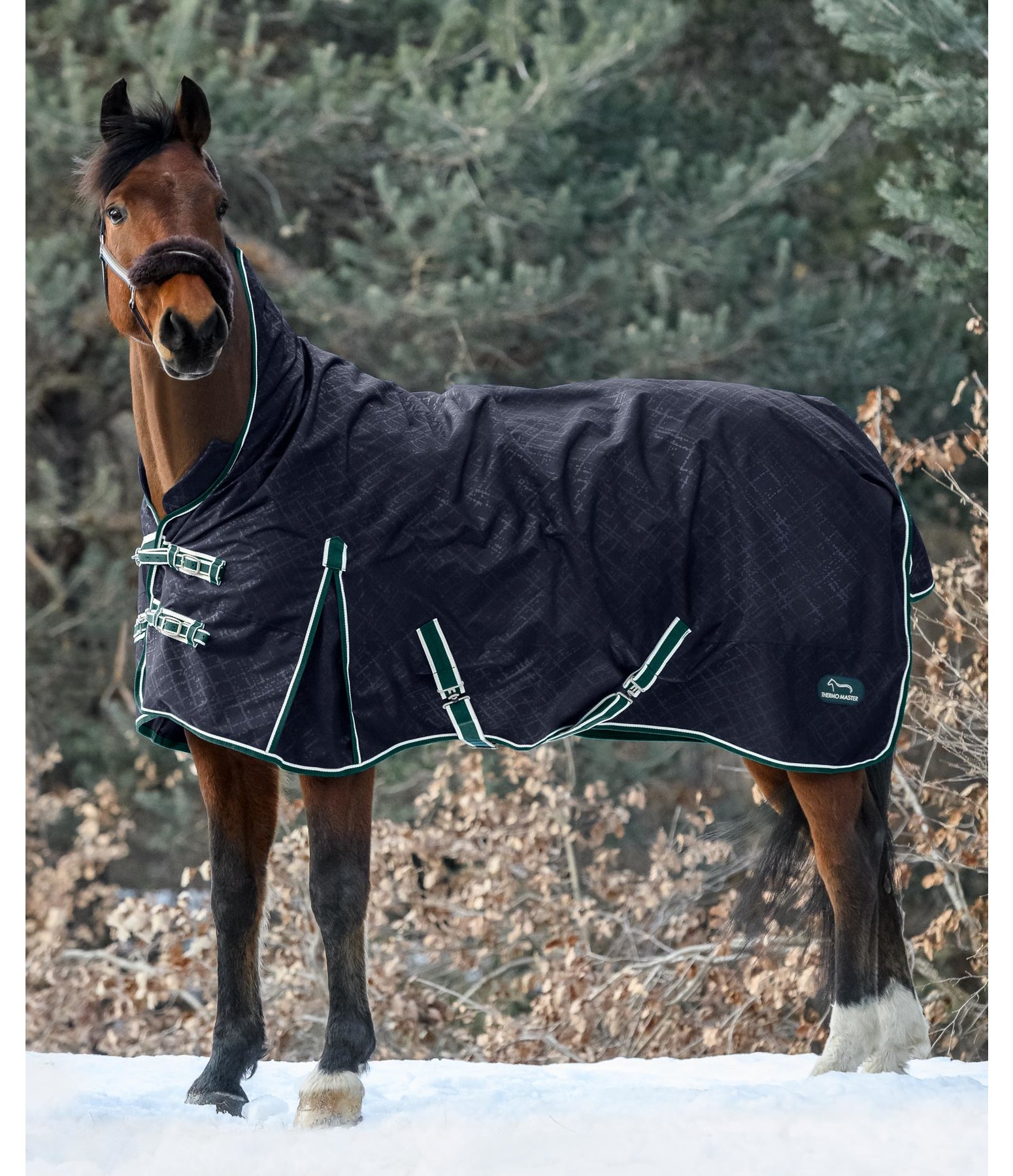 Turnout Rug High Neck Splashes with Fleece Lining Kramer Equestrian
