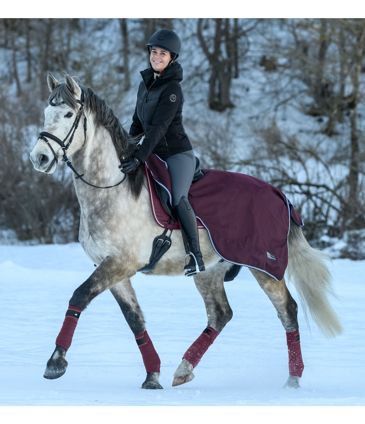 Waterproof Exercise Rug Kallie with fleece filling, 50g