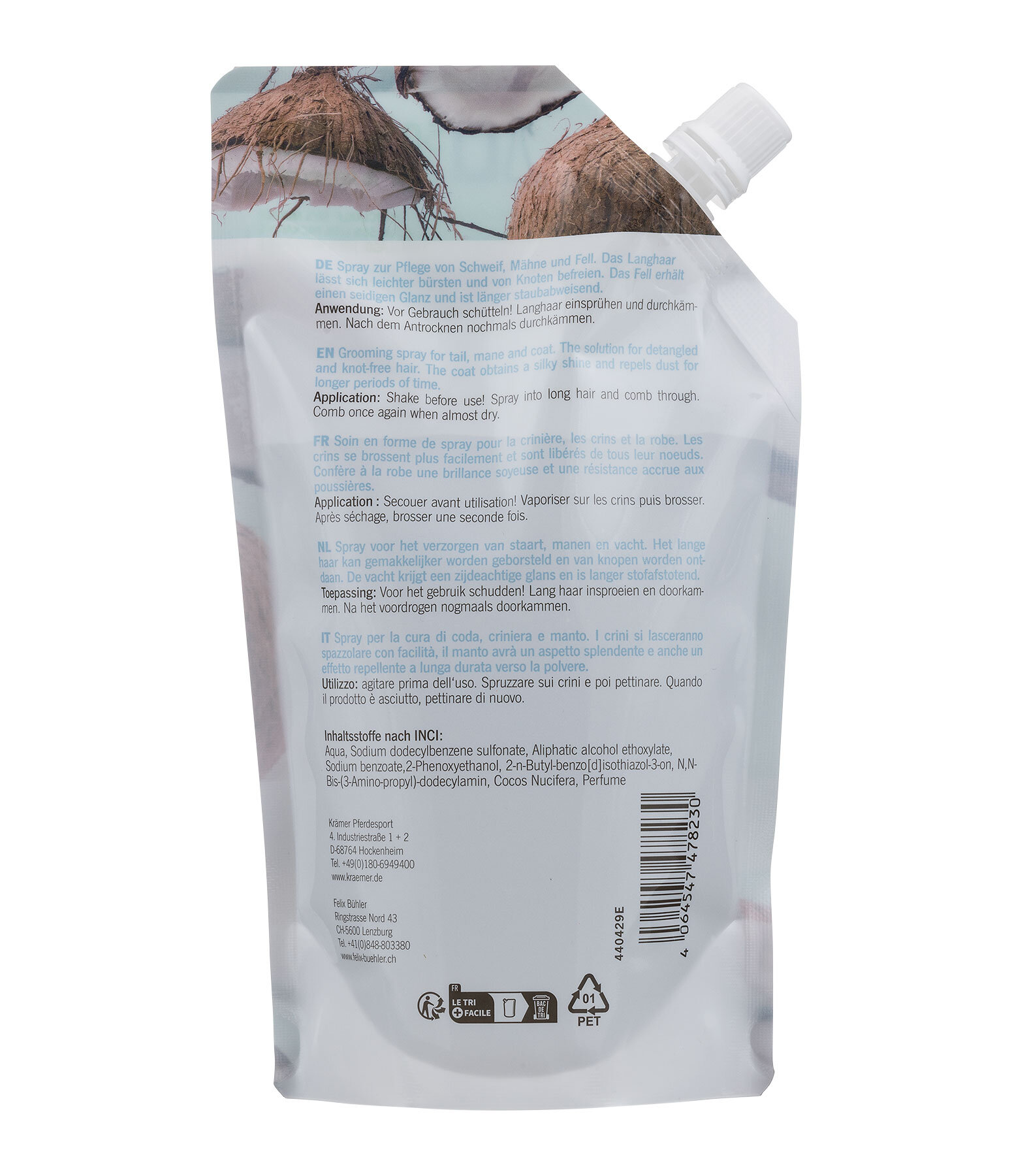 Tail Spray Fresh Coconut Refill
