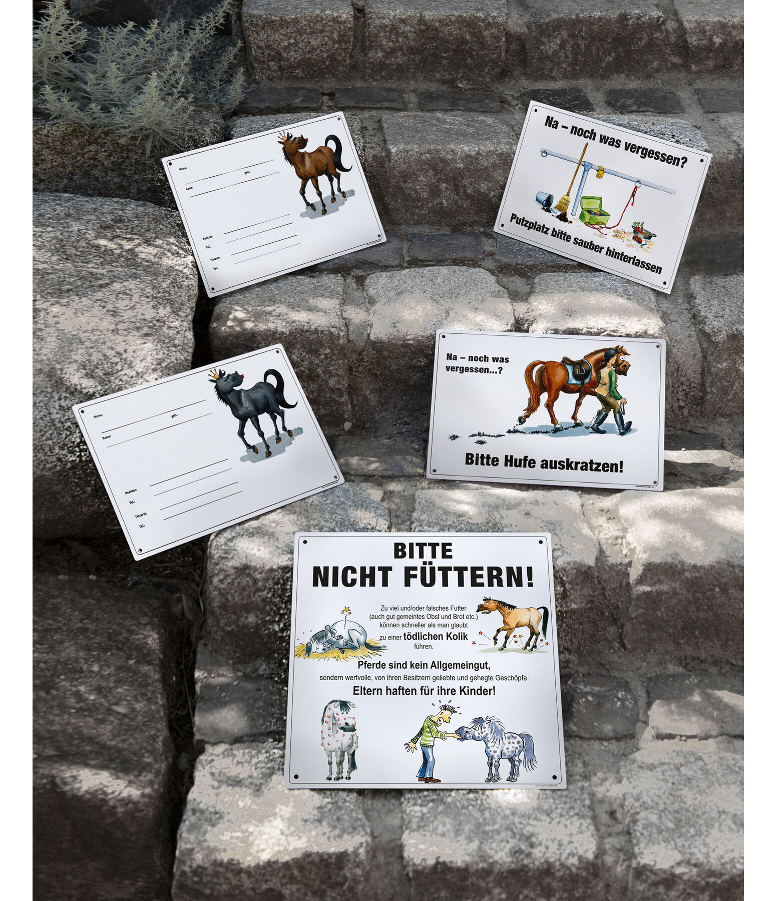 Comic stable sign Please keep grooming area tidy!