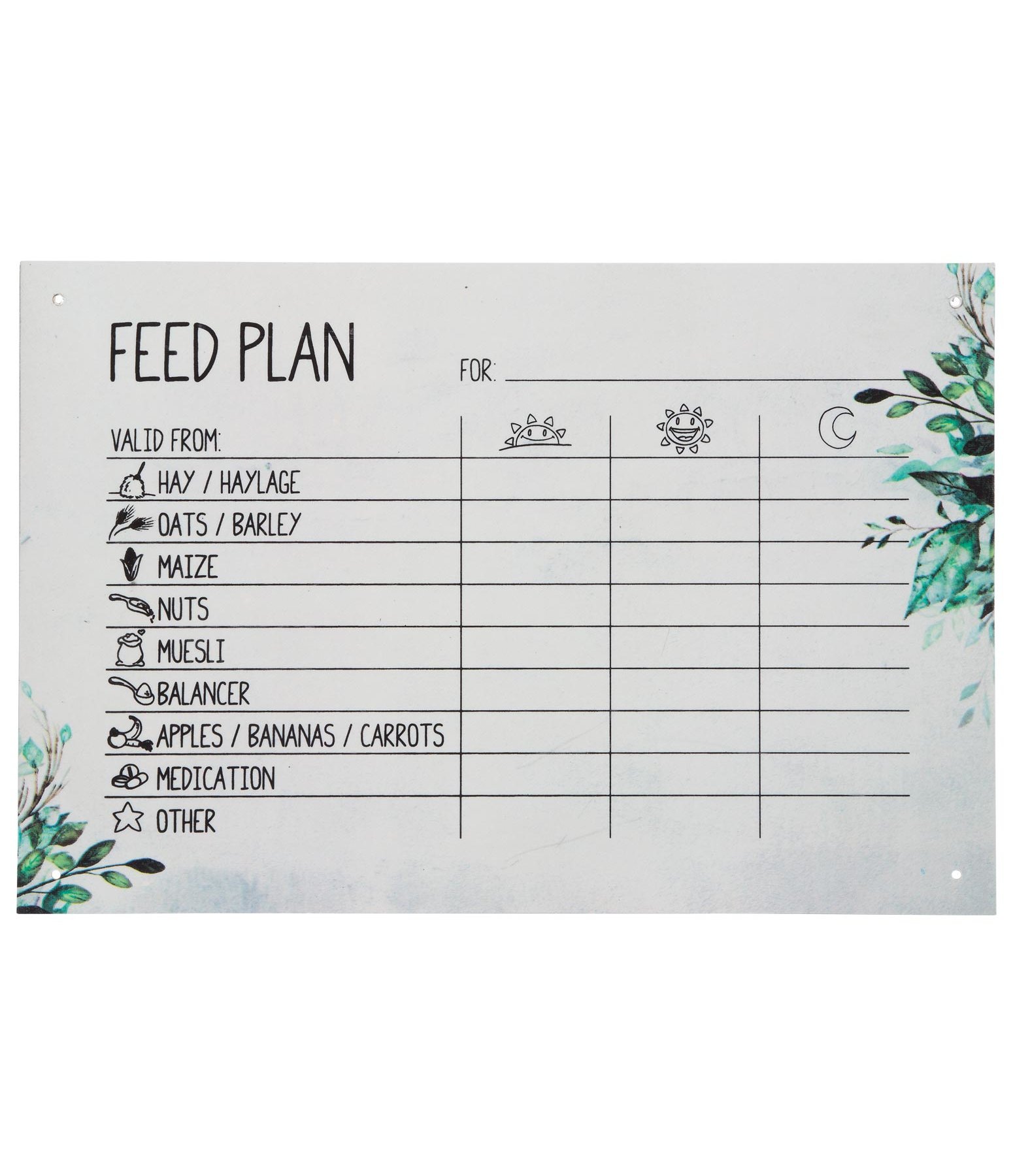 Feeding Plan Flower