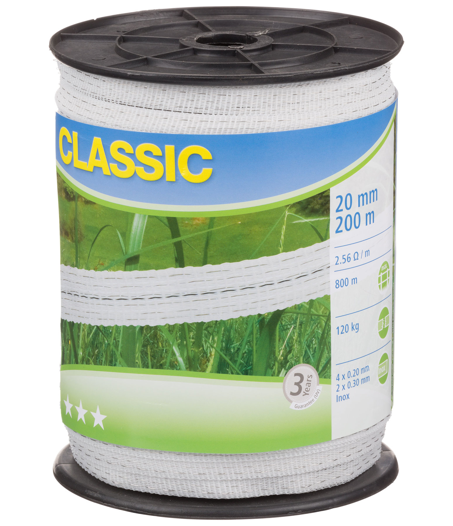 Electric Fence Tape Classic, 200m / 20mm