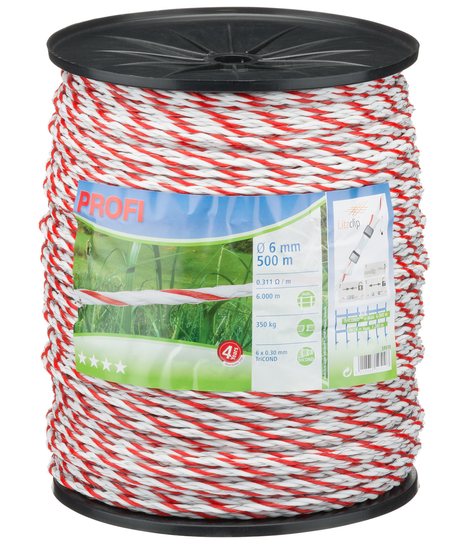Electric Fence Rope Pro, 200m / 6mm