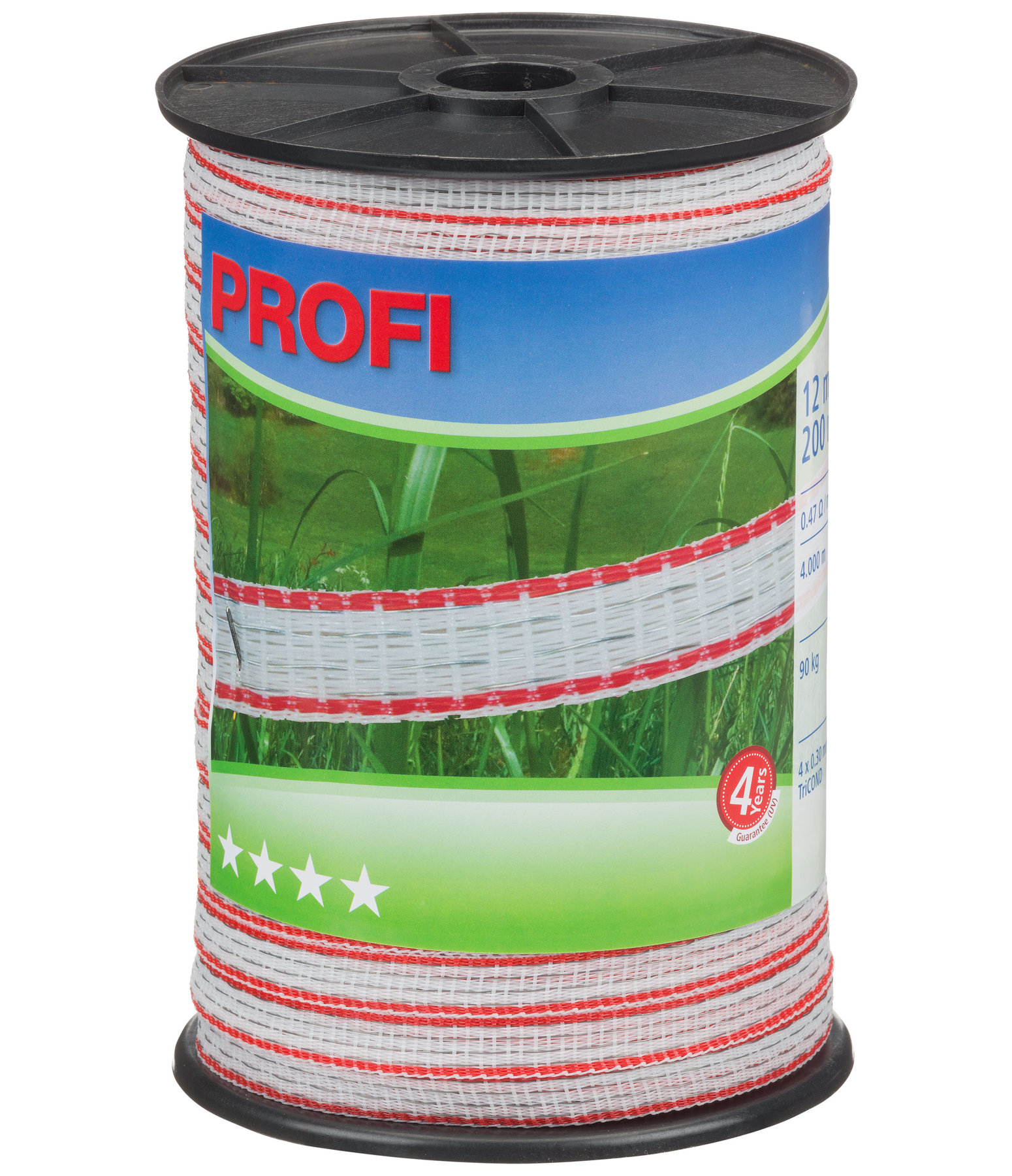 Electric Fence Tape Pro, 200m / 12mm