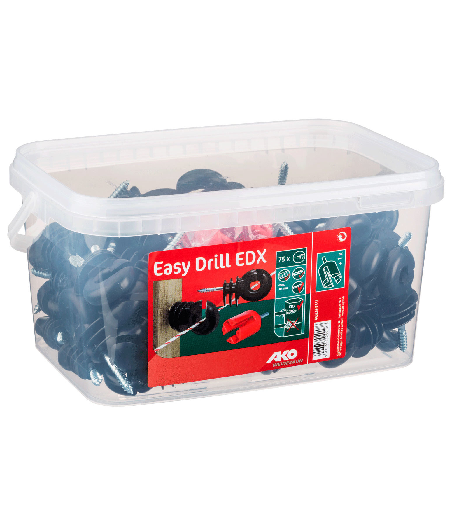 Bucket of Ring Insulators Easy Drill