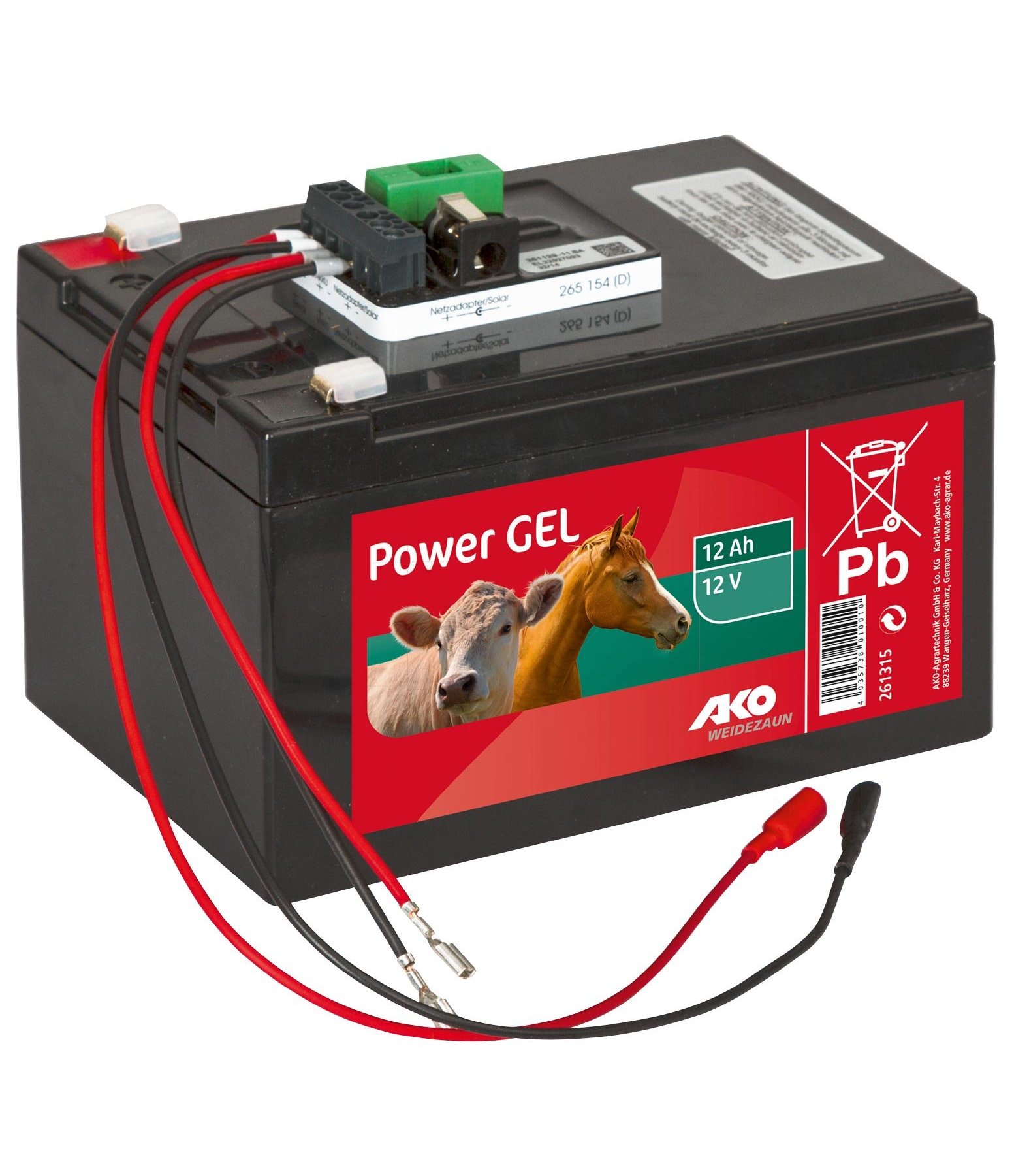 Gel Storage Battery for 9 Volt Energisers