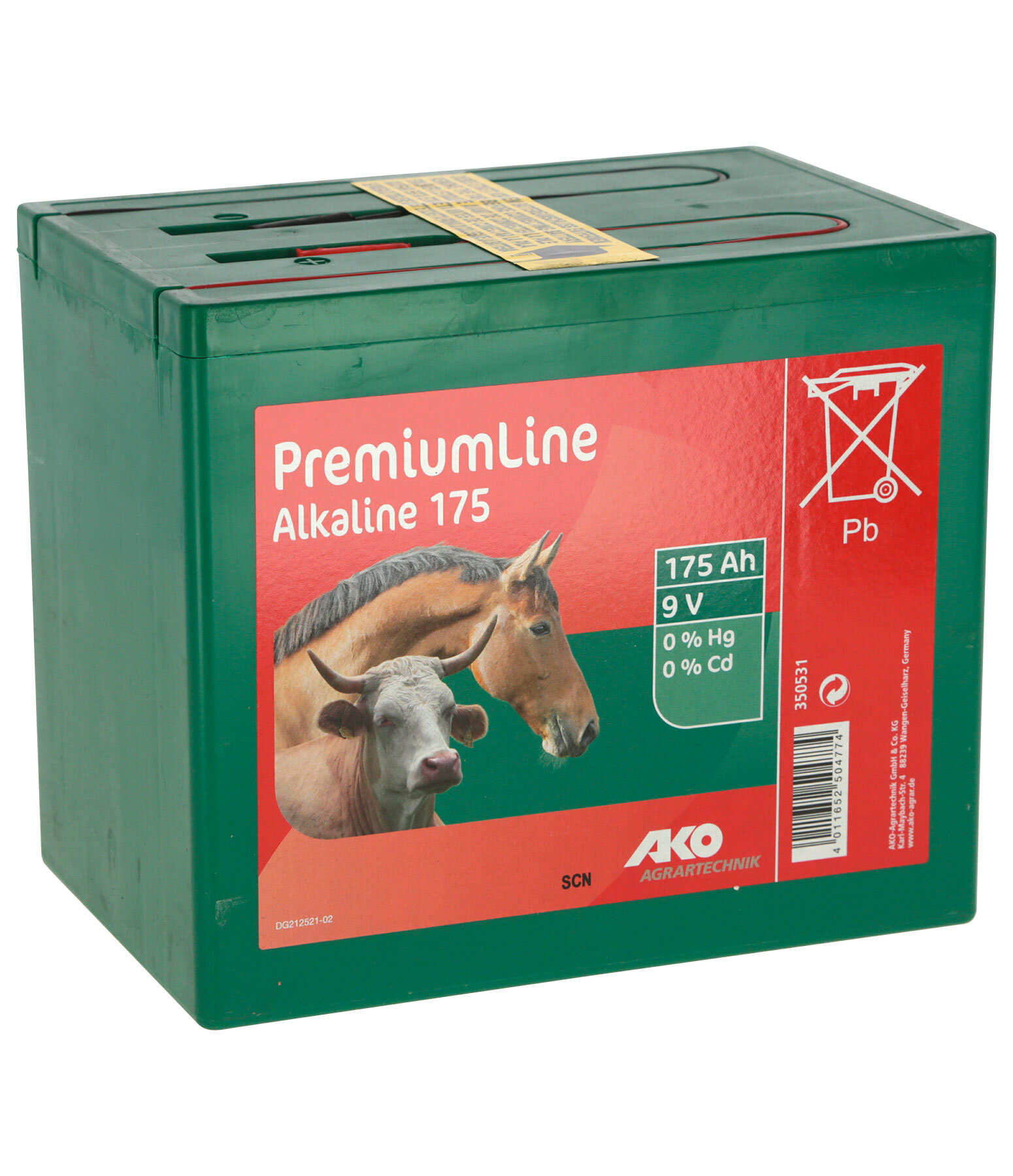 9V Alkaline Battery 175Ah