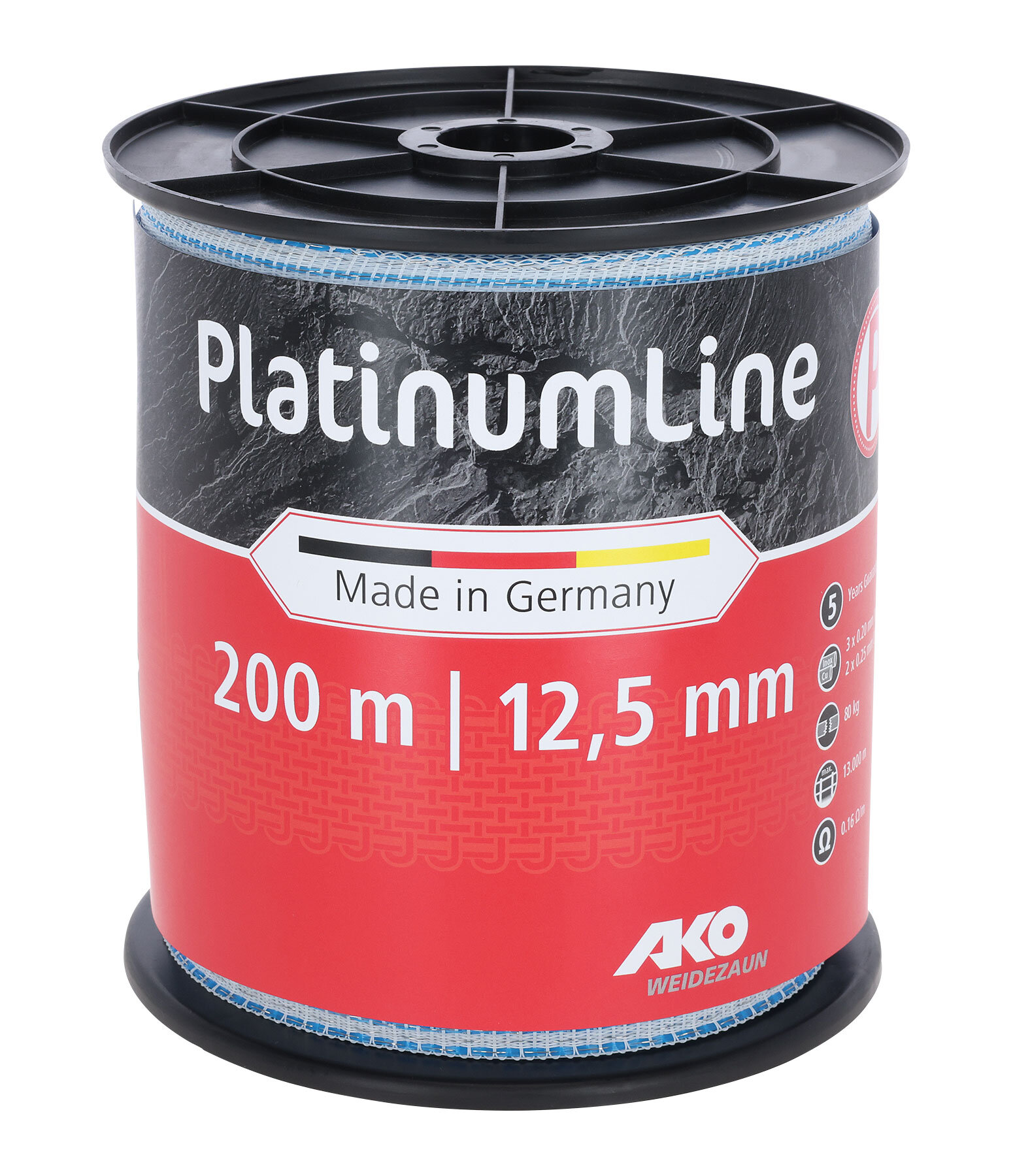 Electric Fence Tape PlatinumLine 200m/12.5mm