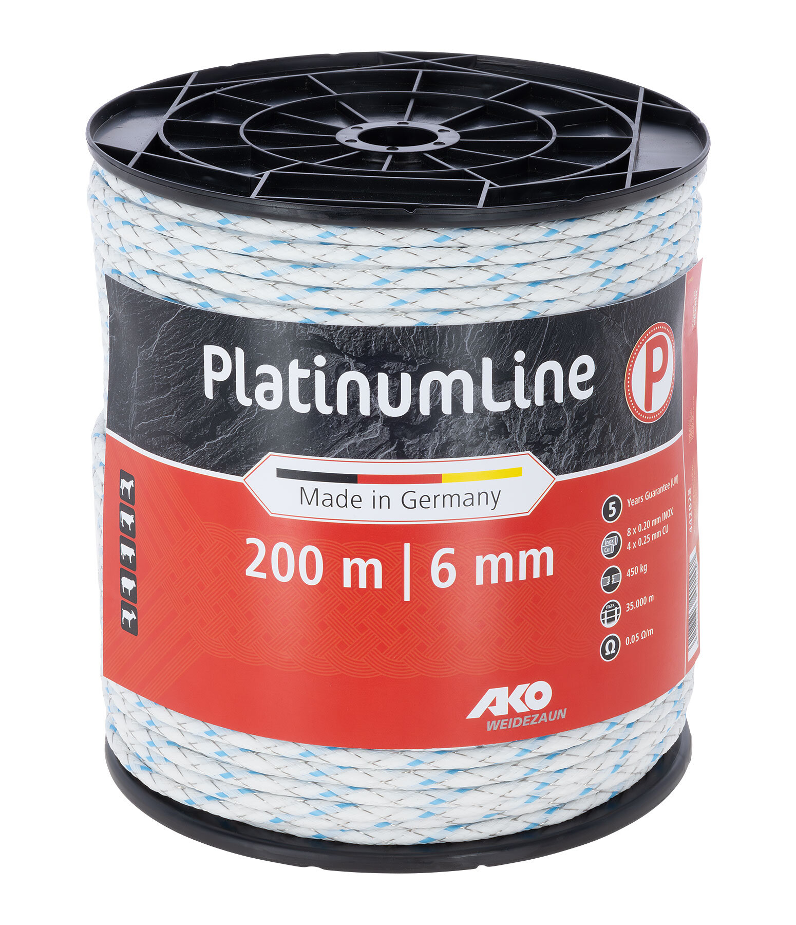 Electric Fence Rope PlatinumLine 200m
