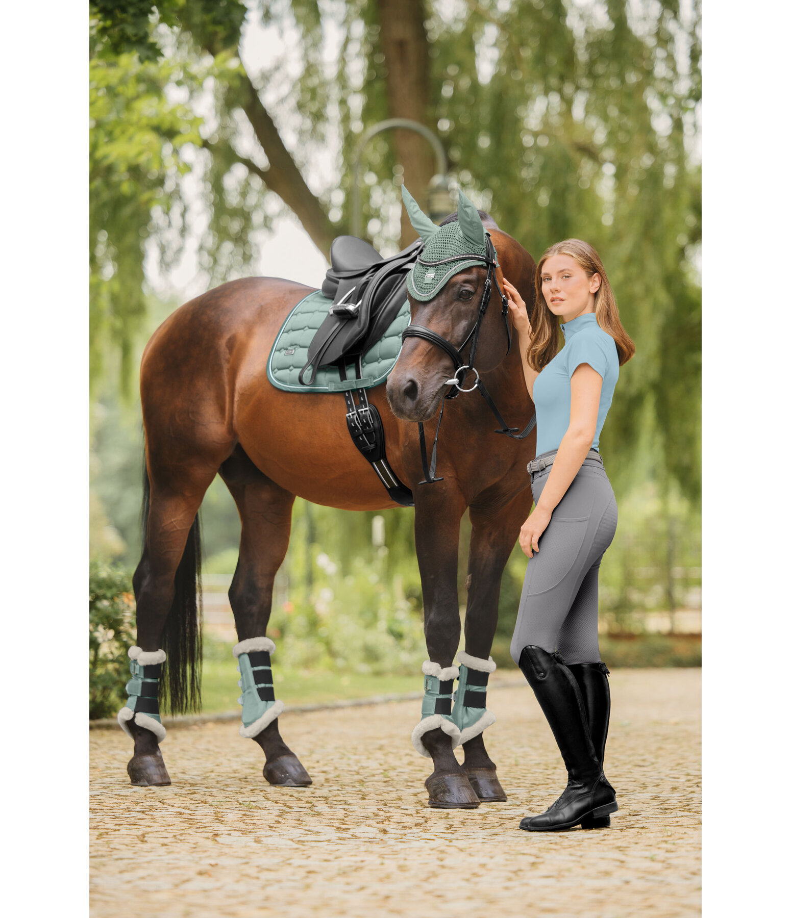 Teddy Fleece Dressage Boots Essential, Hind Legs