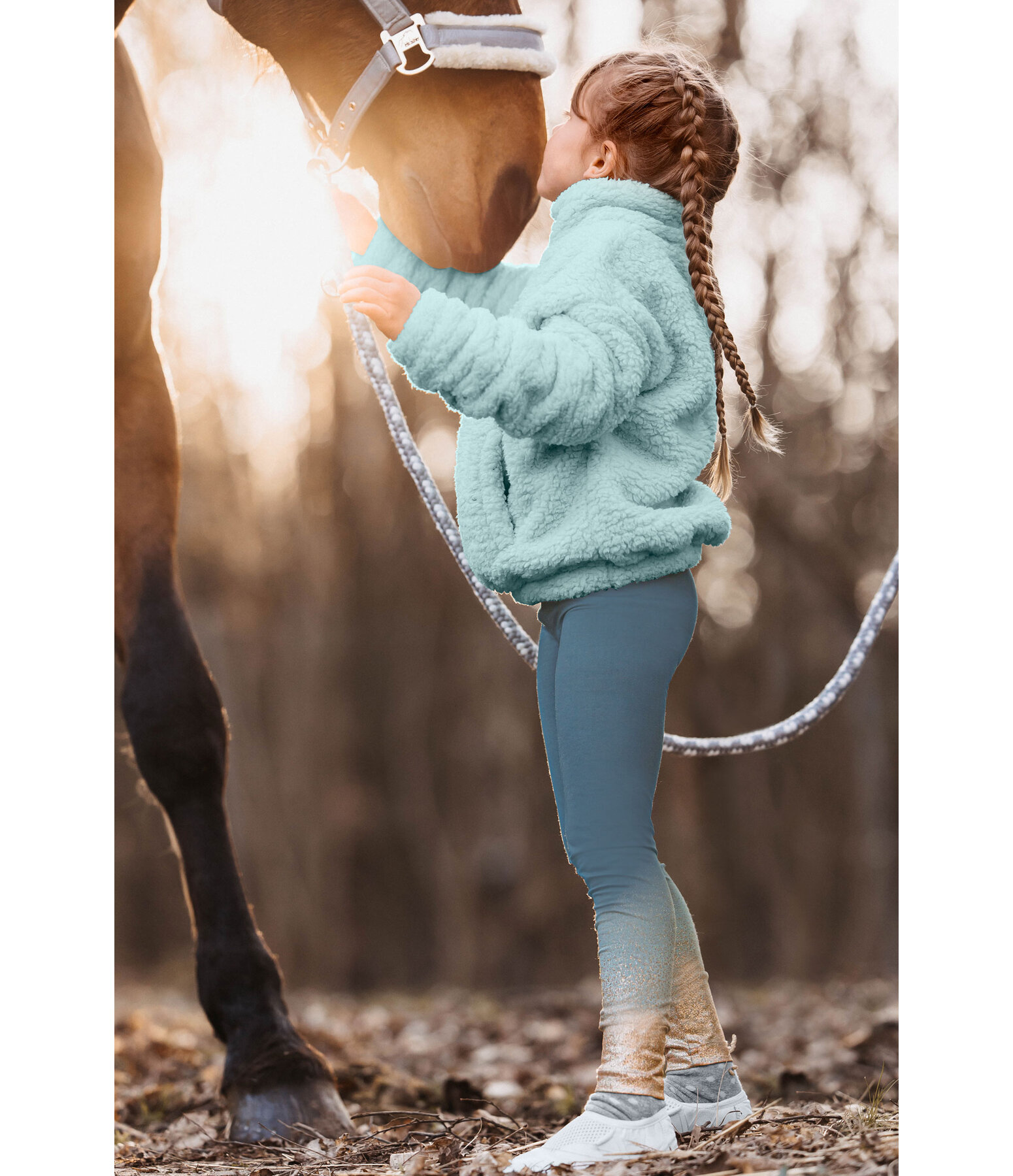 Vaulting Leggings Icy Glitter for Children & Teens