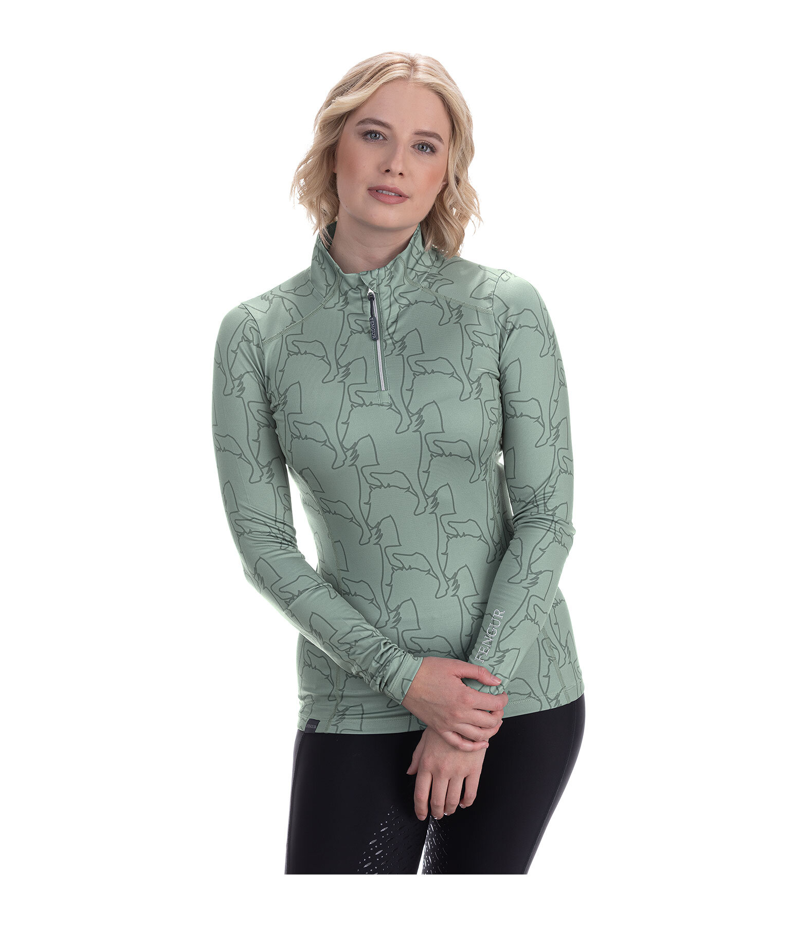 Zip Functional Long Sleeve Shirt Asta