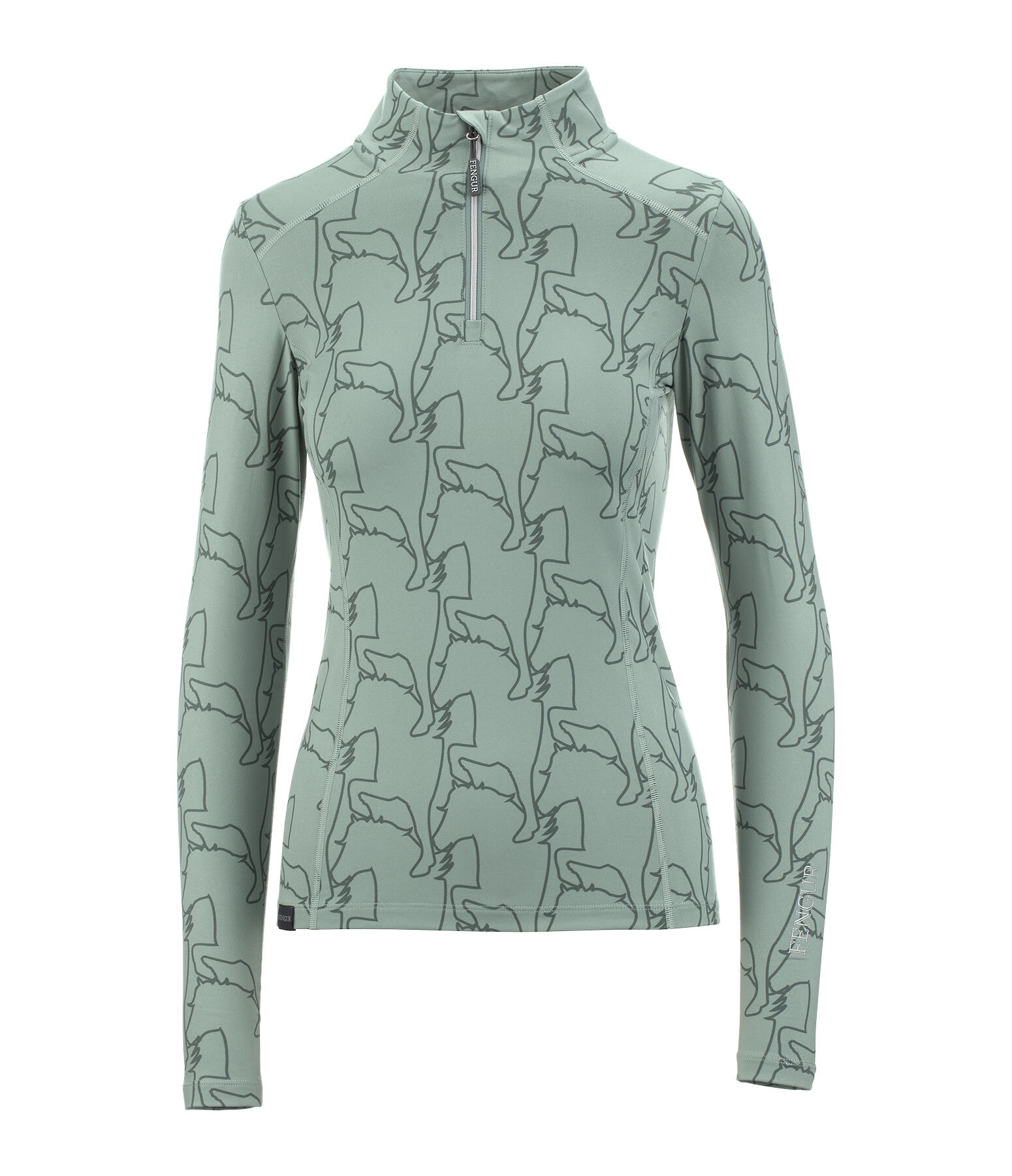 Zip Functional Long Sleeve Shirt Asta