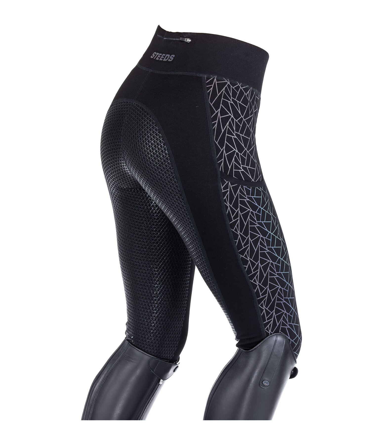 Grip Full Seat Riding Tights Holographic