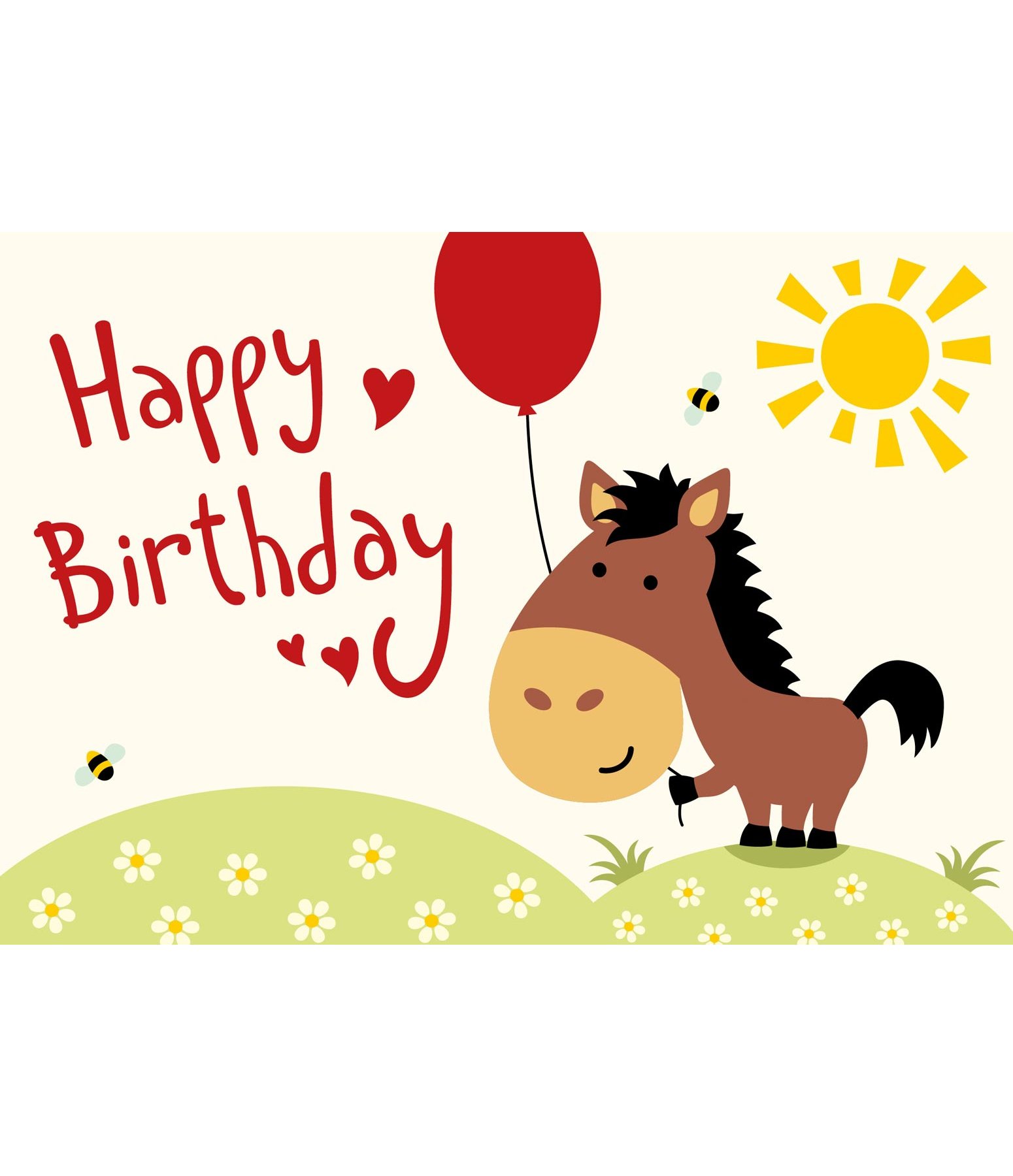 greeting card happy birthday iv kramer equestrian
