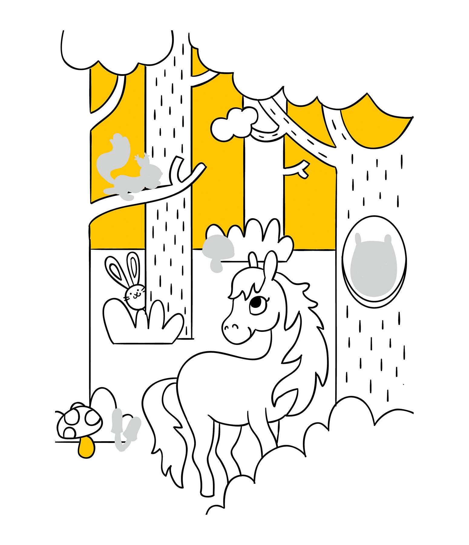 My Colouring Book with Glitter Stickers - Horses