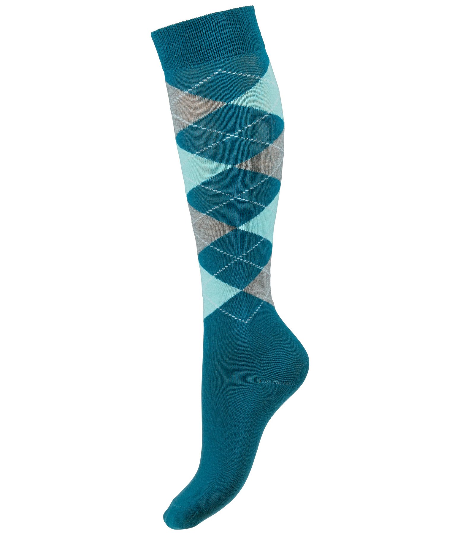 Argyle Knee High Socks