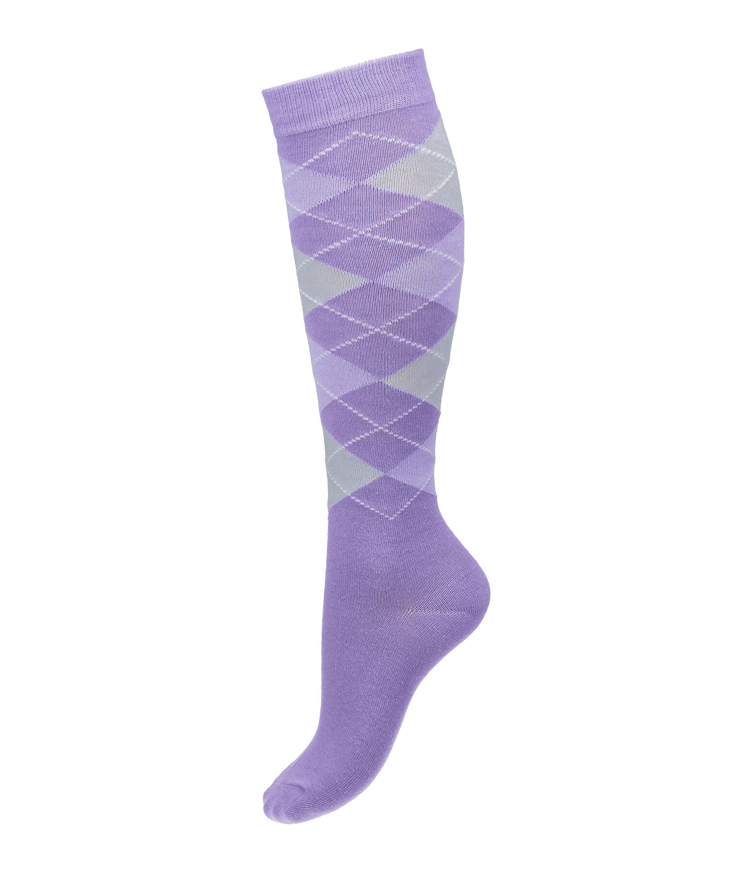 Argyle Knee High Socks