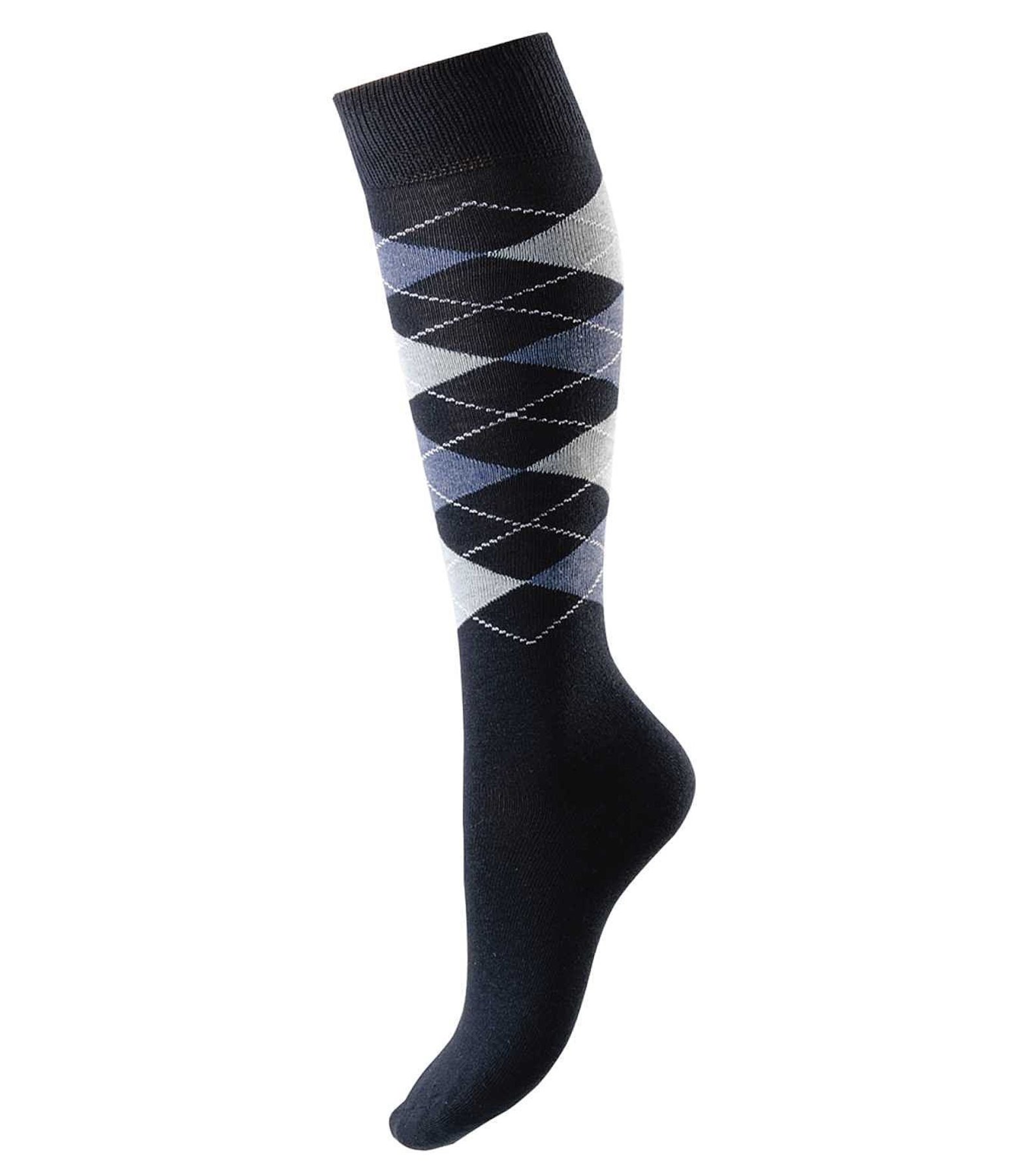 Argyle Knee High Socks
