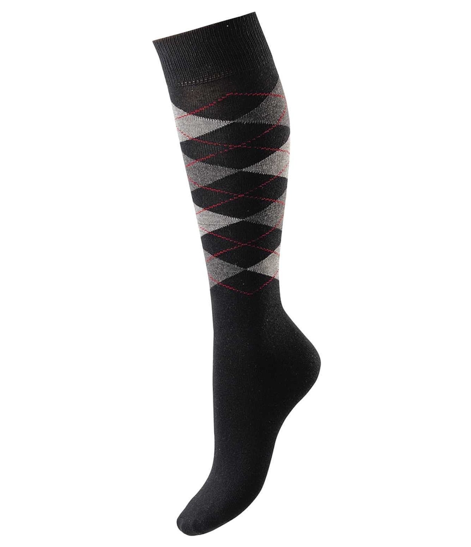 Argyle Knee Socks