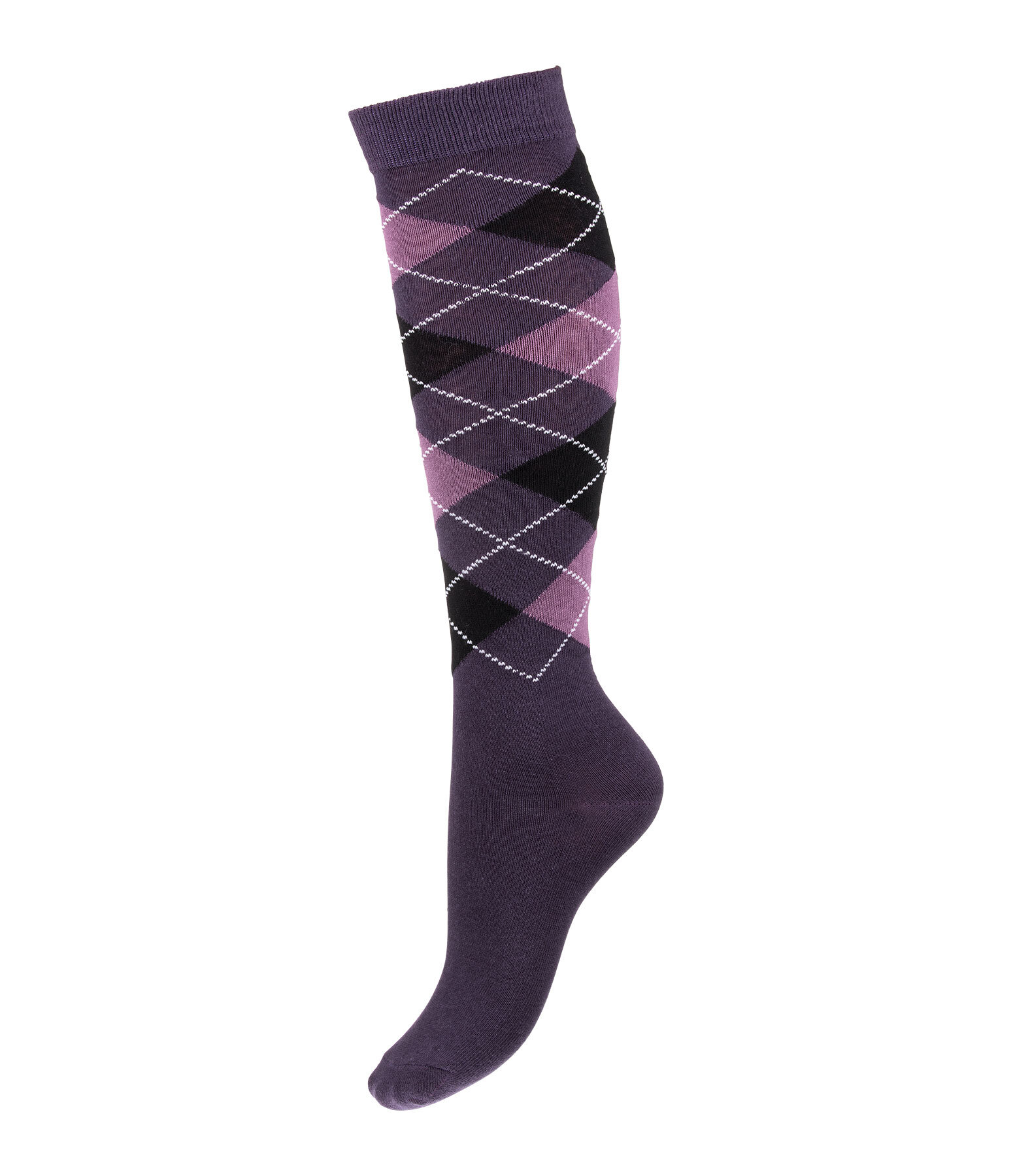 Argyle Knee High Socks