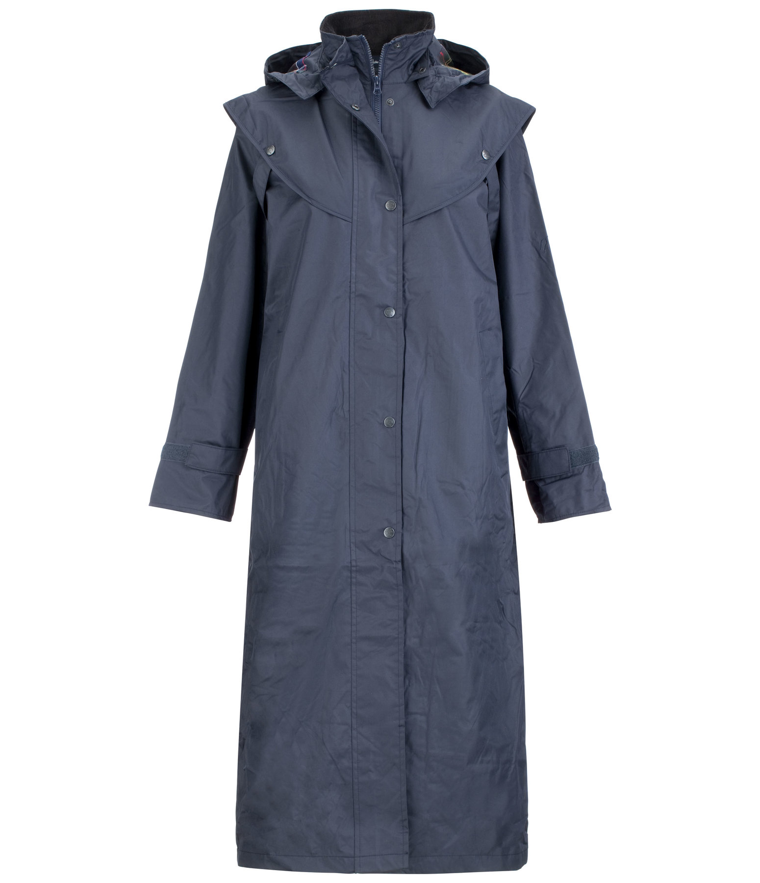 Long hot sale navy raincoat