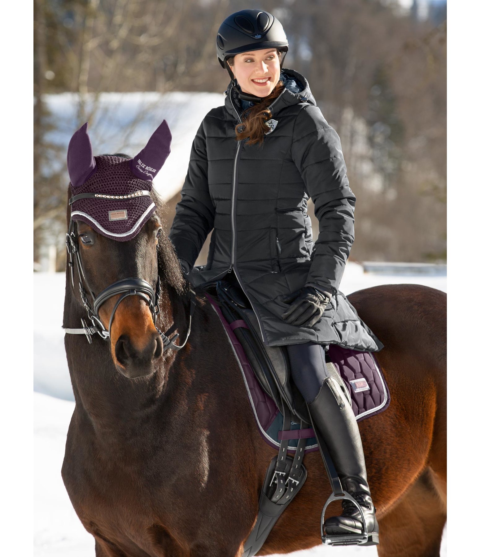 Hooded Riding Coat Laura Riding Coats & Parkas Kramer Equestrian
