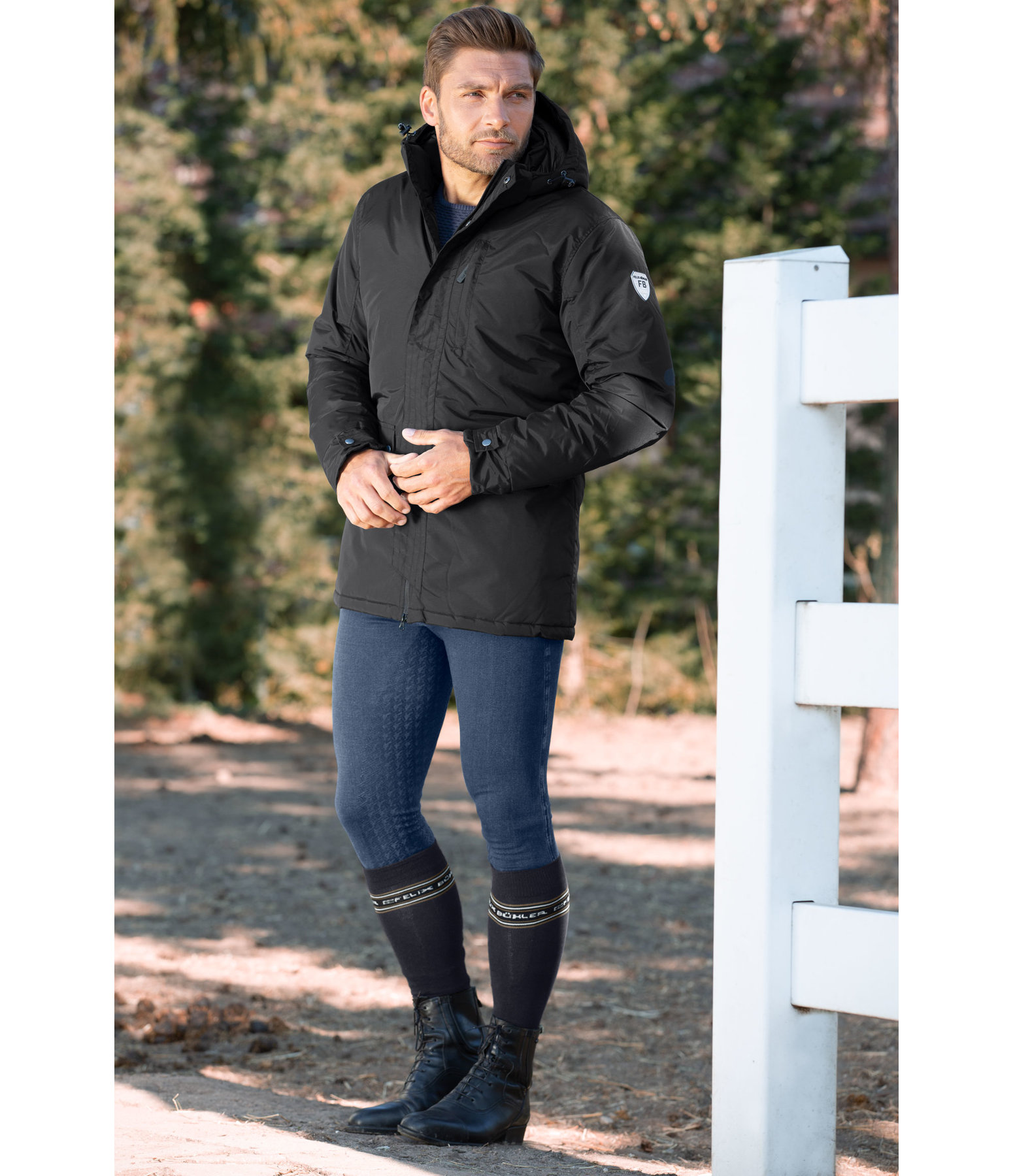 Men's Winter Riding Parka Merlin Kramer Equestrian