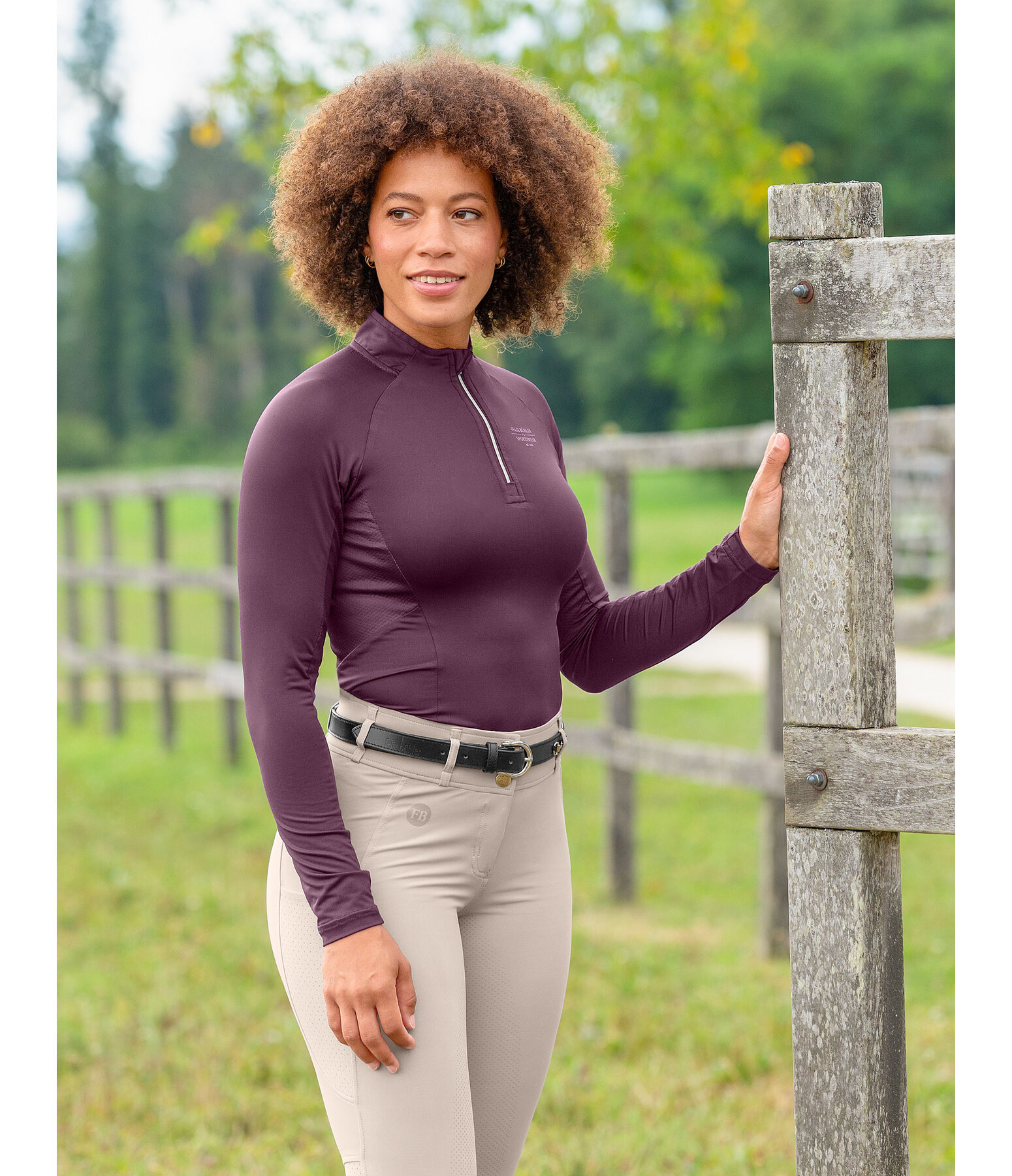 Zip Functional Long Sleeve Shirt Sofie