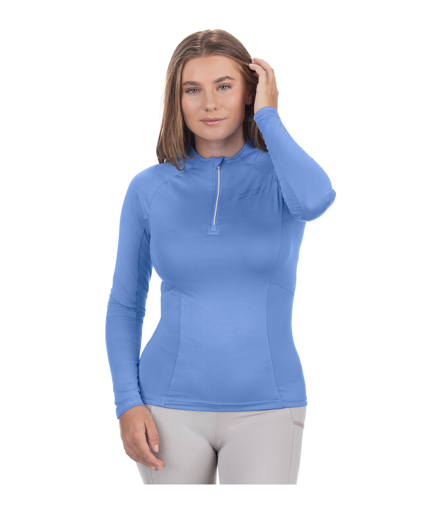 Zip Functional Long Sleeve Shirt Sofie