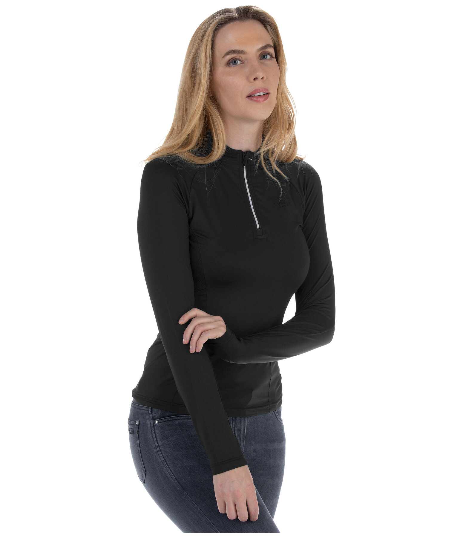 Zip Functional Long Sleeve Shirt Sofie