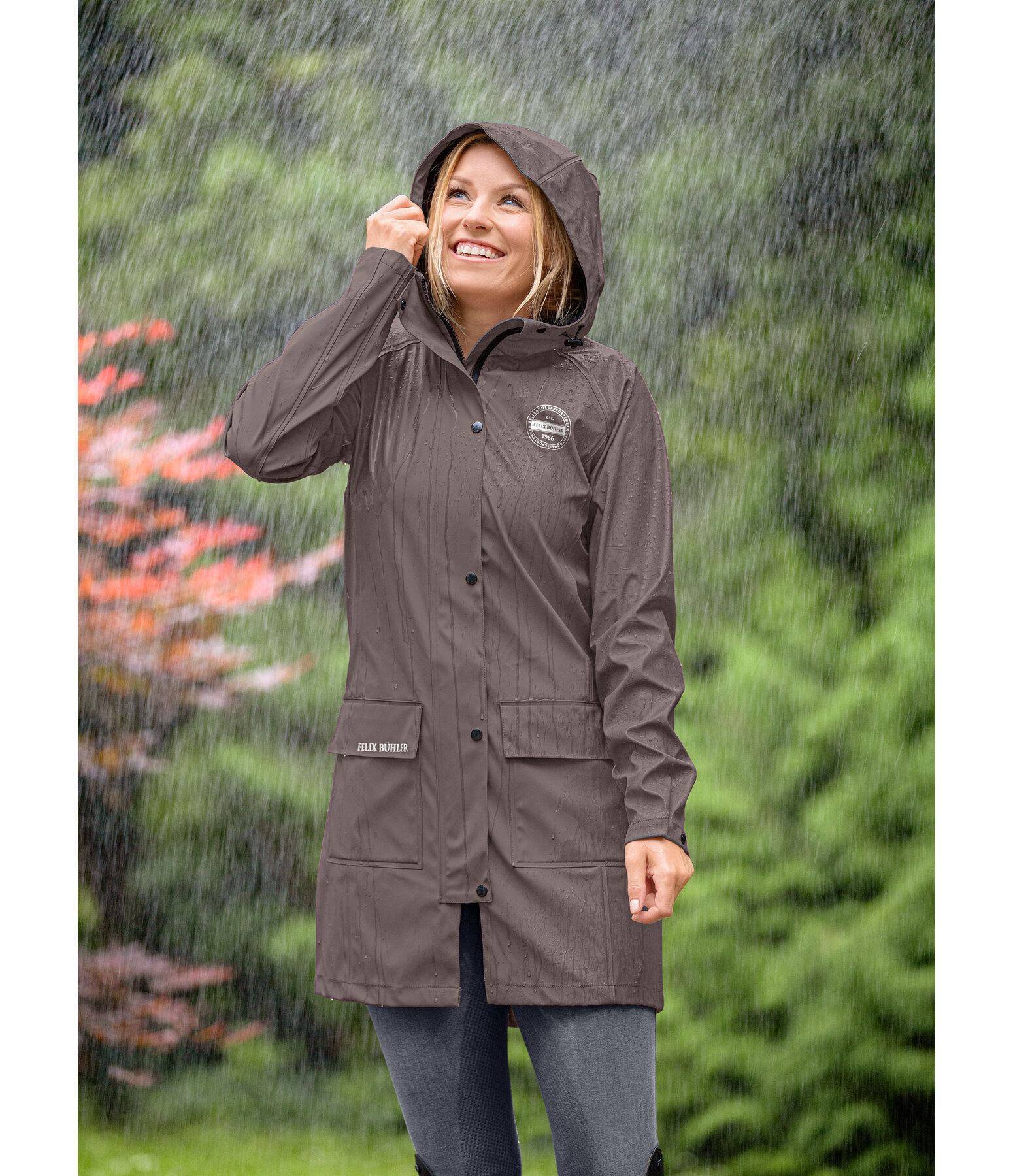 Hooded Riding Raincoat Amy