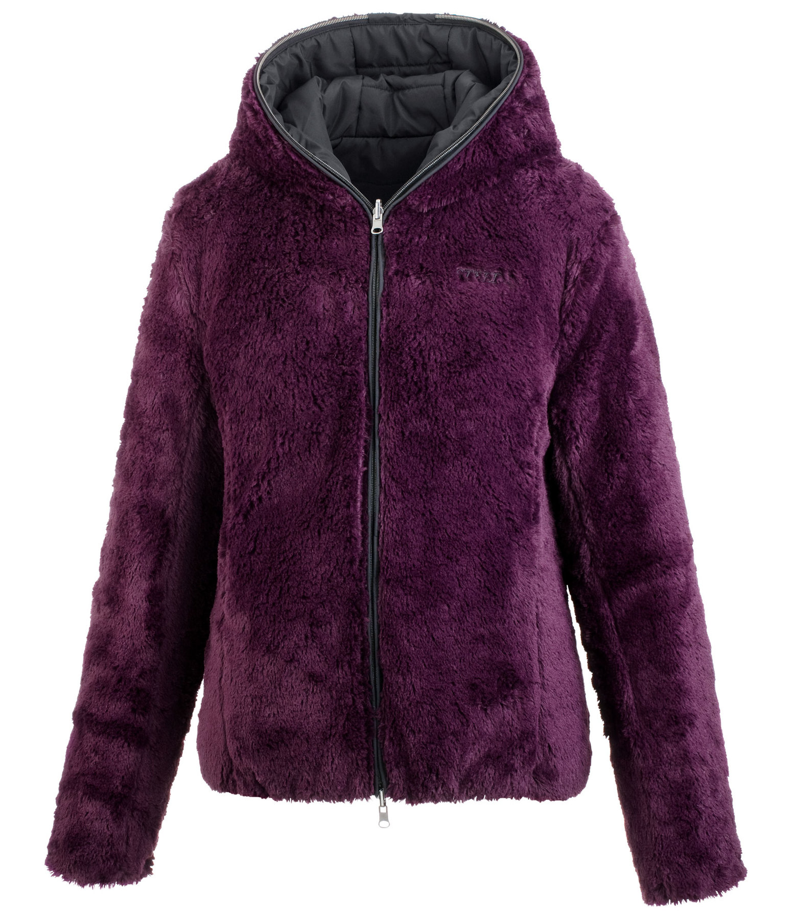 Hooded teddy fleece jacket clearance