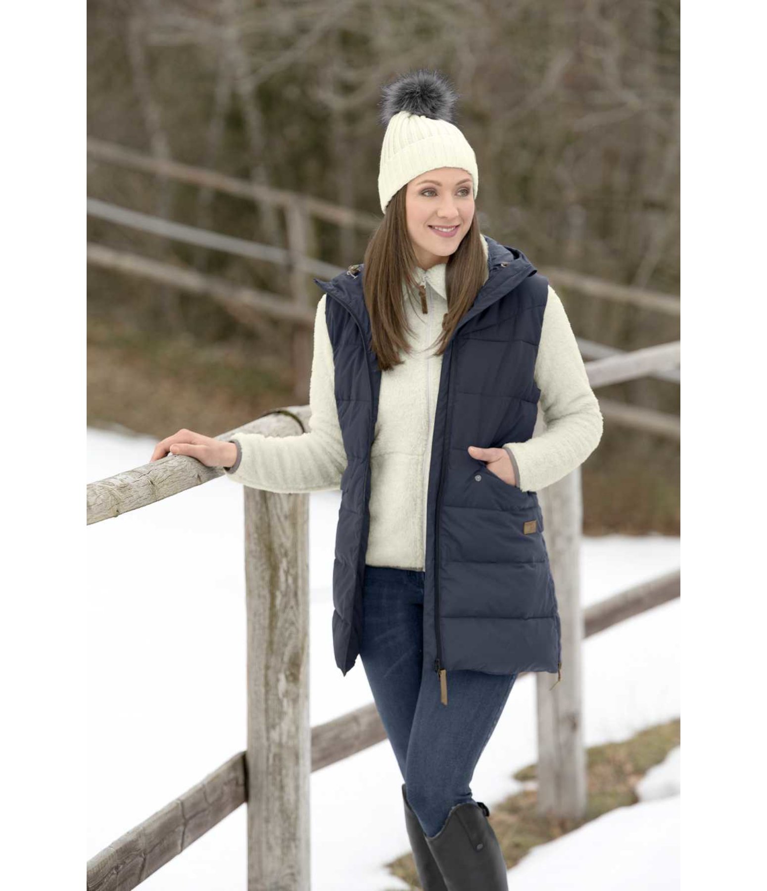 Long Hooded Gilet Acerra Riding Gilets Kramer Equestrian