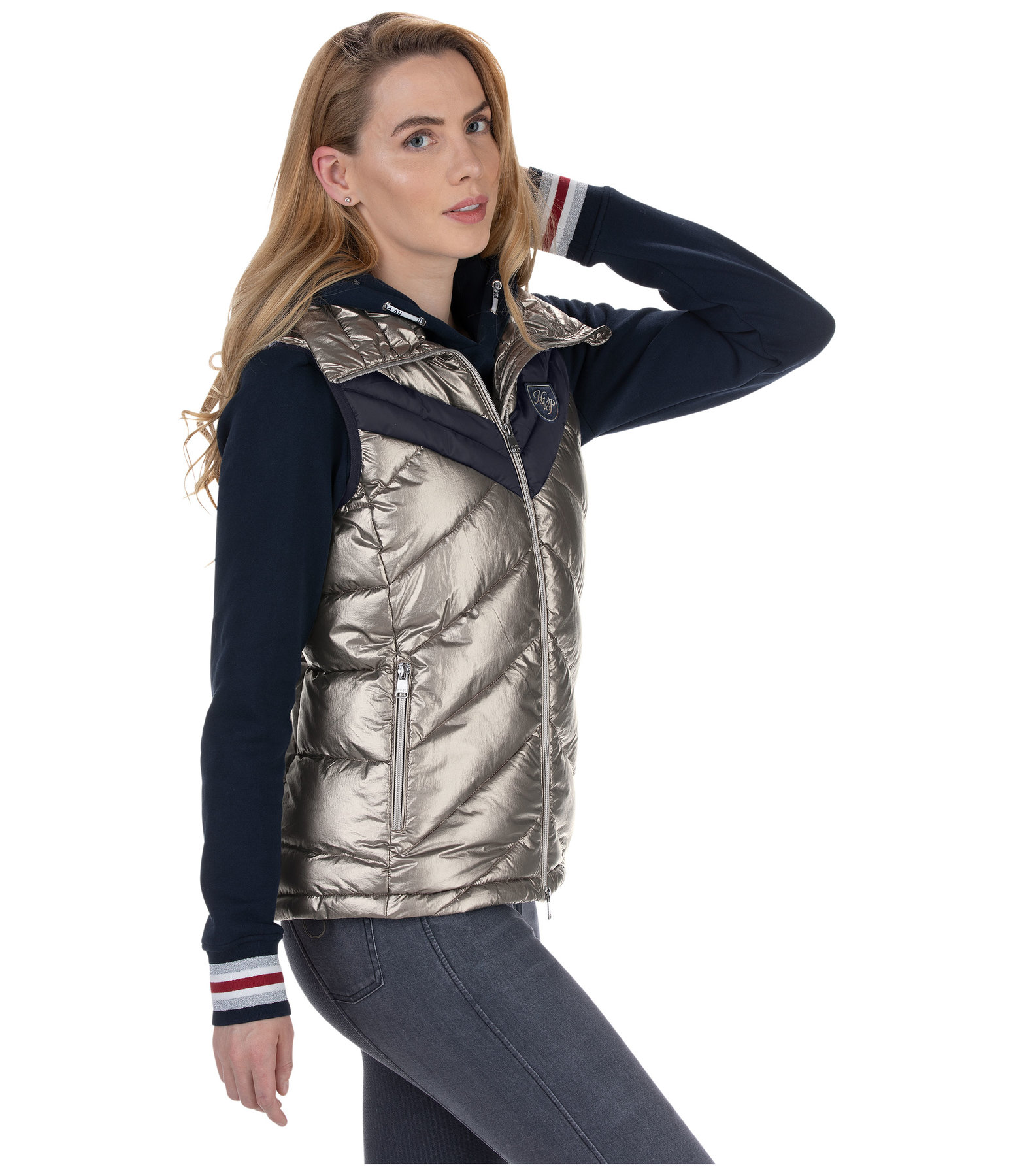 Down Look Hooded Gilet Juniper Riding Gilets Kramer Equestrian