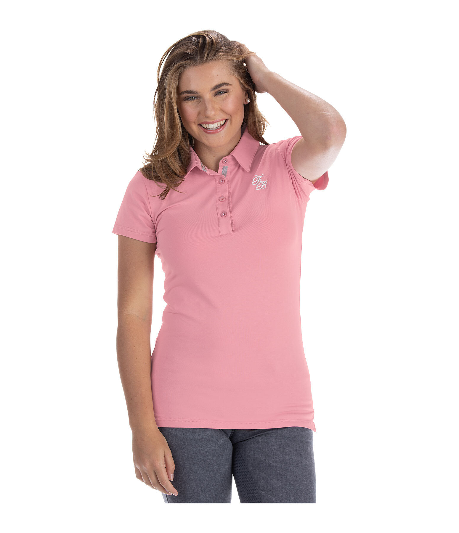 Ladies pink new arrivals polo shirt