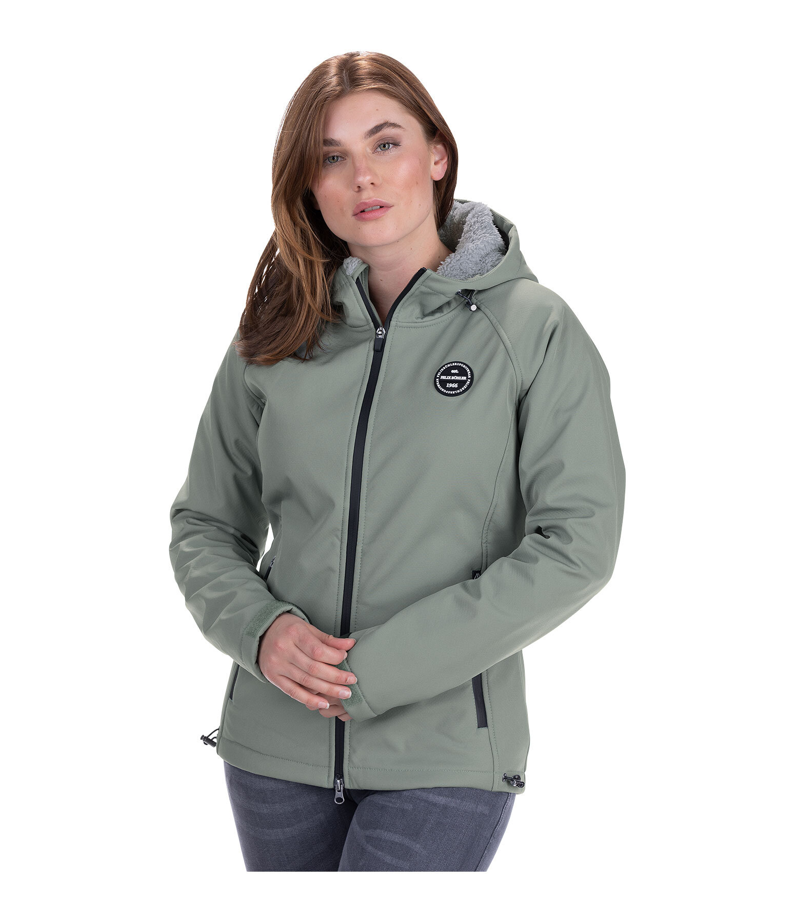 HOOEY Women’s Full-Zip Fleece Lined All-Weather Protection Softshell Jacket 