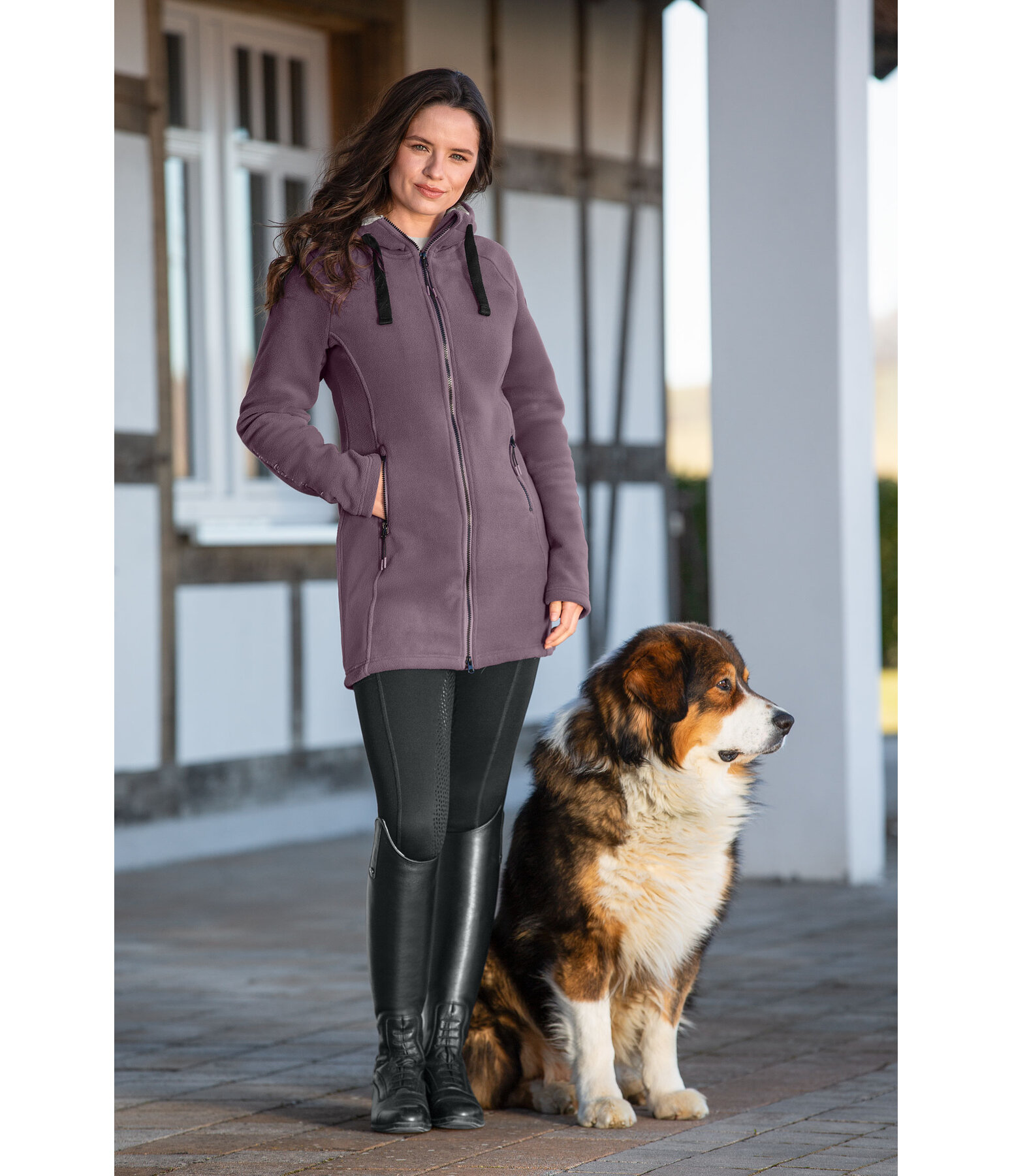 Hooded Fleece Coat Greta