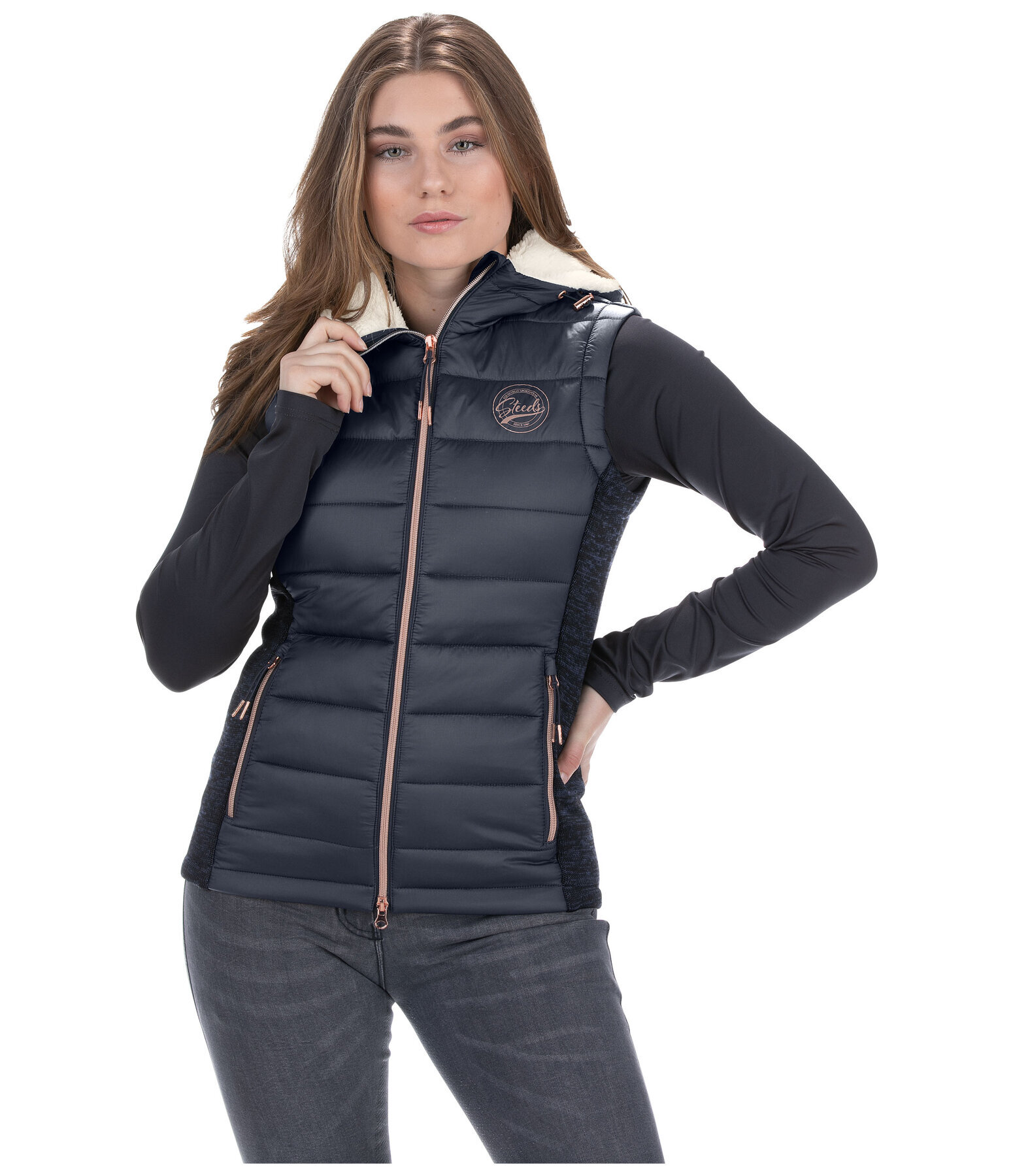 Combination Hooded Riding Gilet Liah
