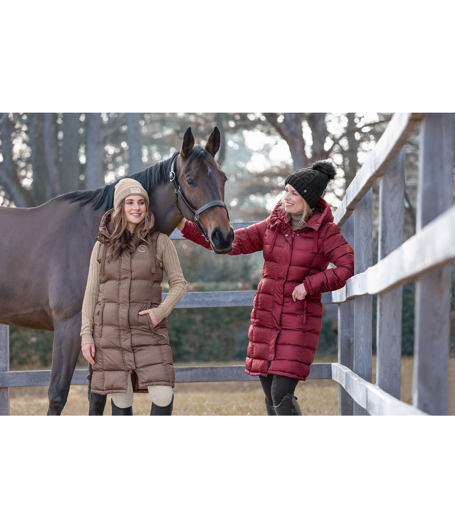 Hooded Quilted Riding Coat Minou