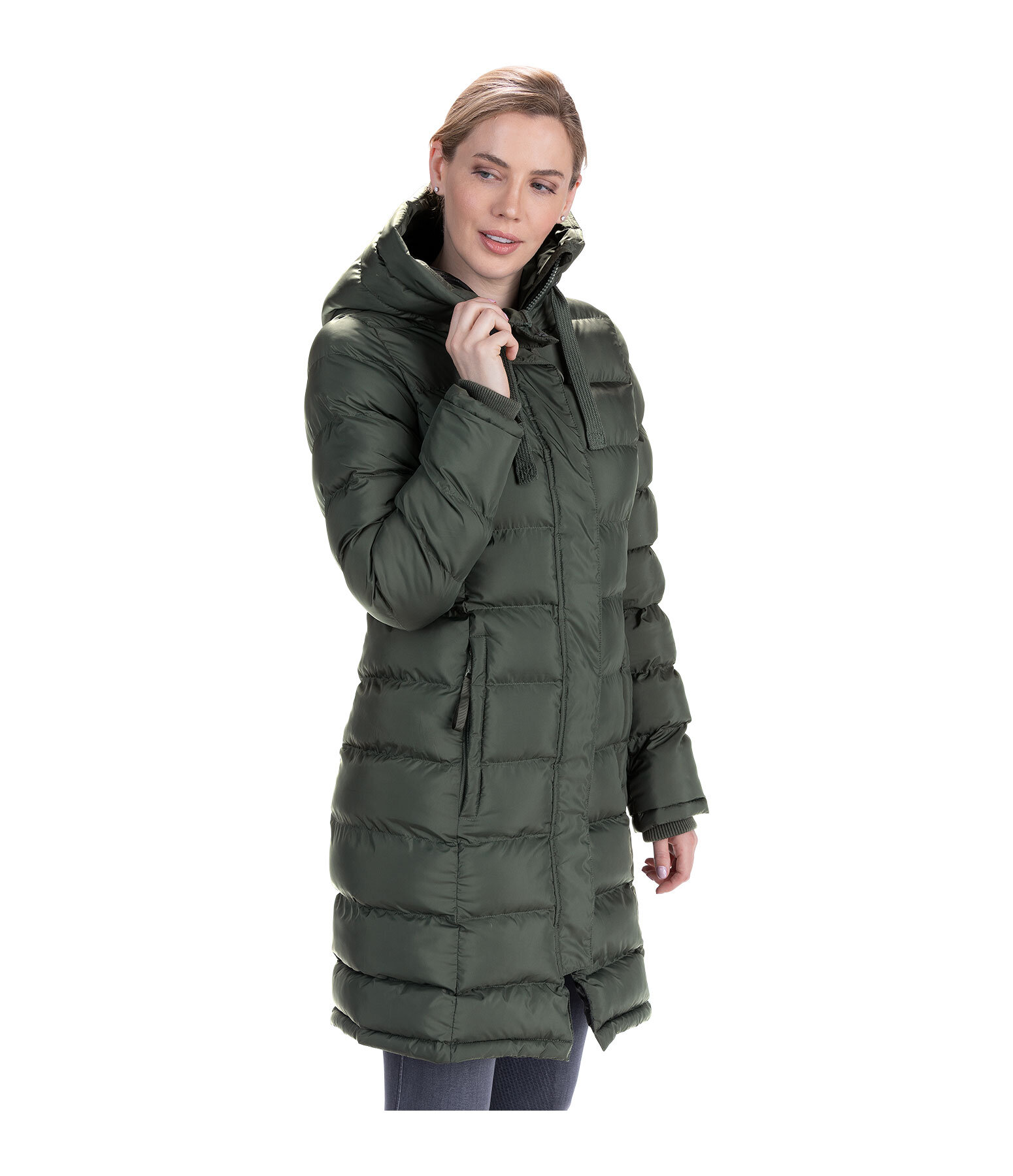 Hooded Quilted Riding Coat Minou