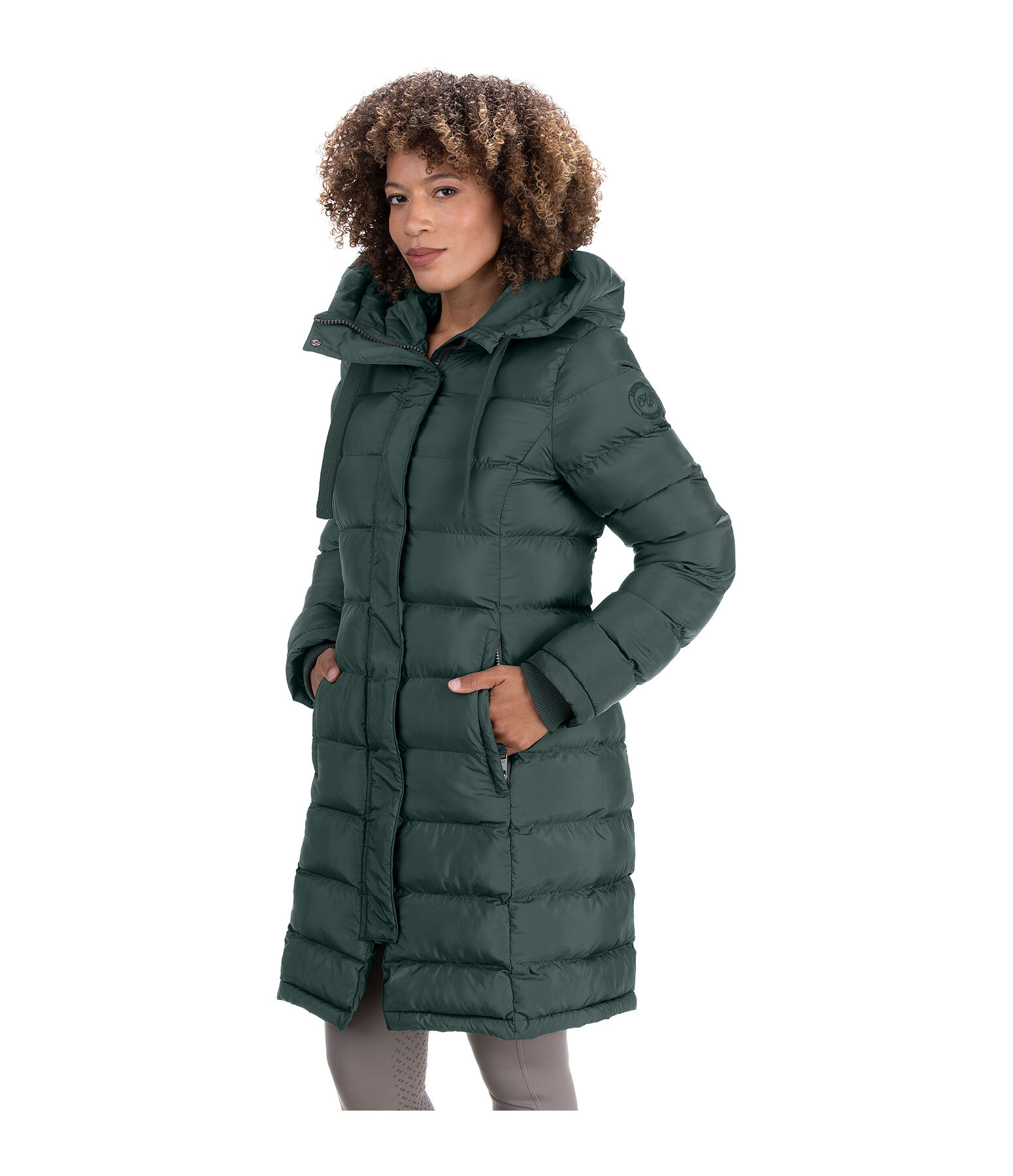 Hooded Quilted Riding Coat Minou