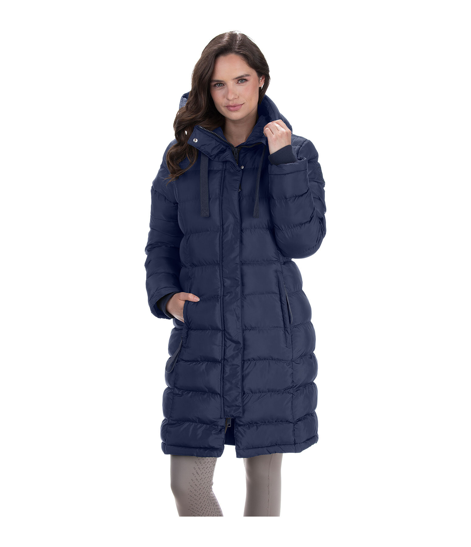 Hooded Quilted Riding Coat Minou
