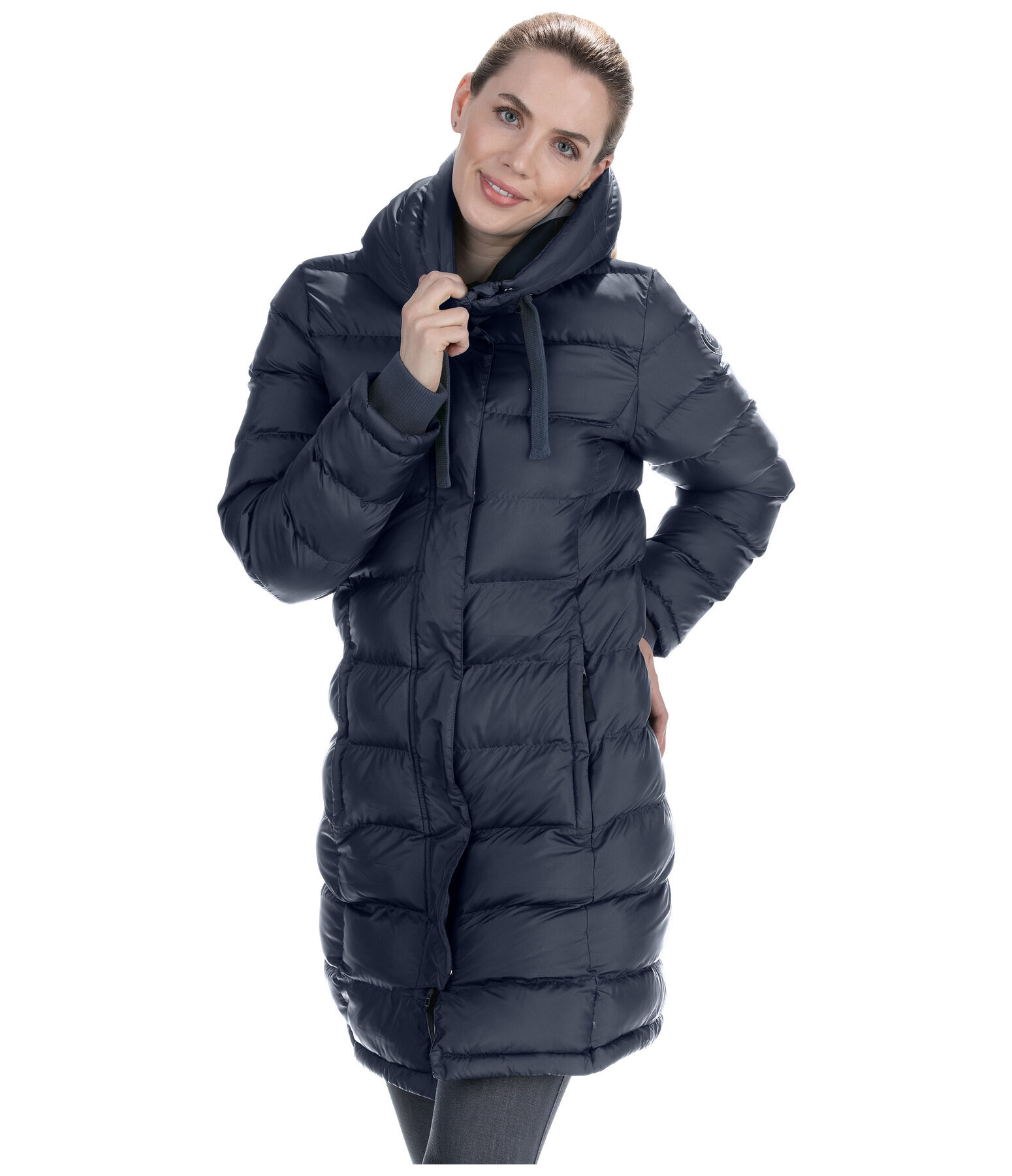 Hooded Quilted Riding Coat Minou