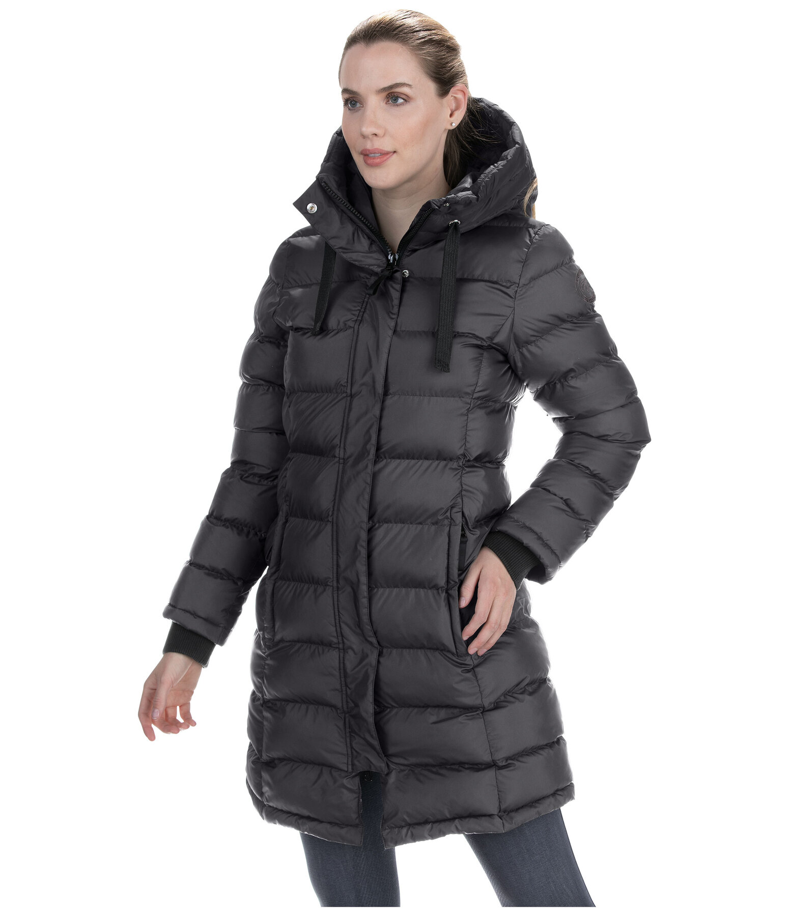 Hooded Quilted Riding Coat Minou