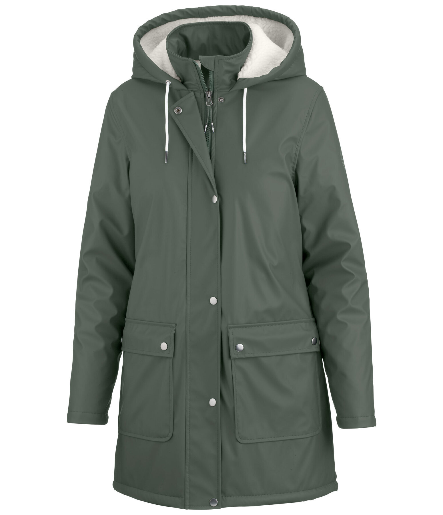 Teddy Fleece Hooded Raincoat Nella II