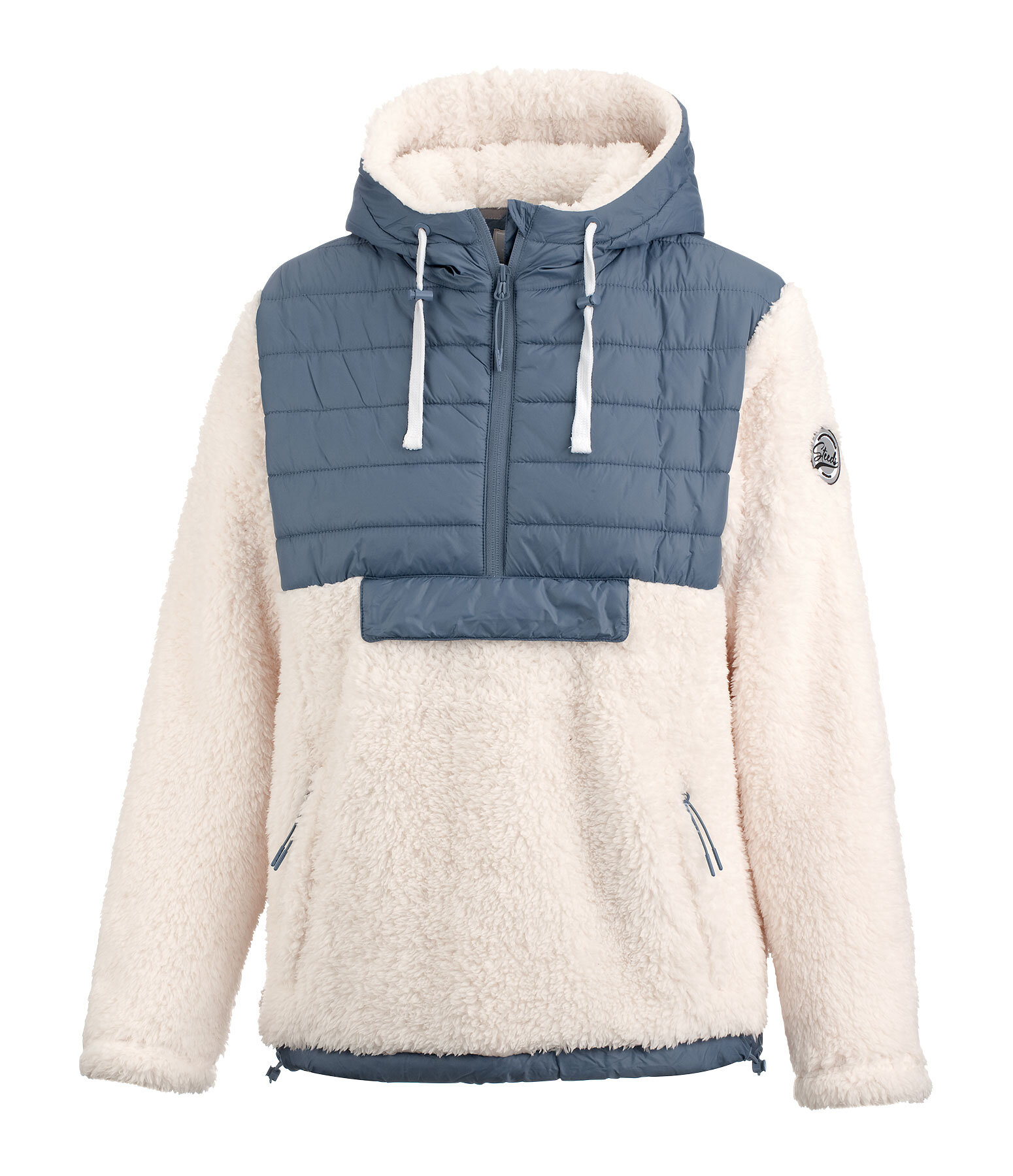 Hooded Teddy Fleece Combination Jacket Lexi